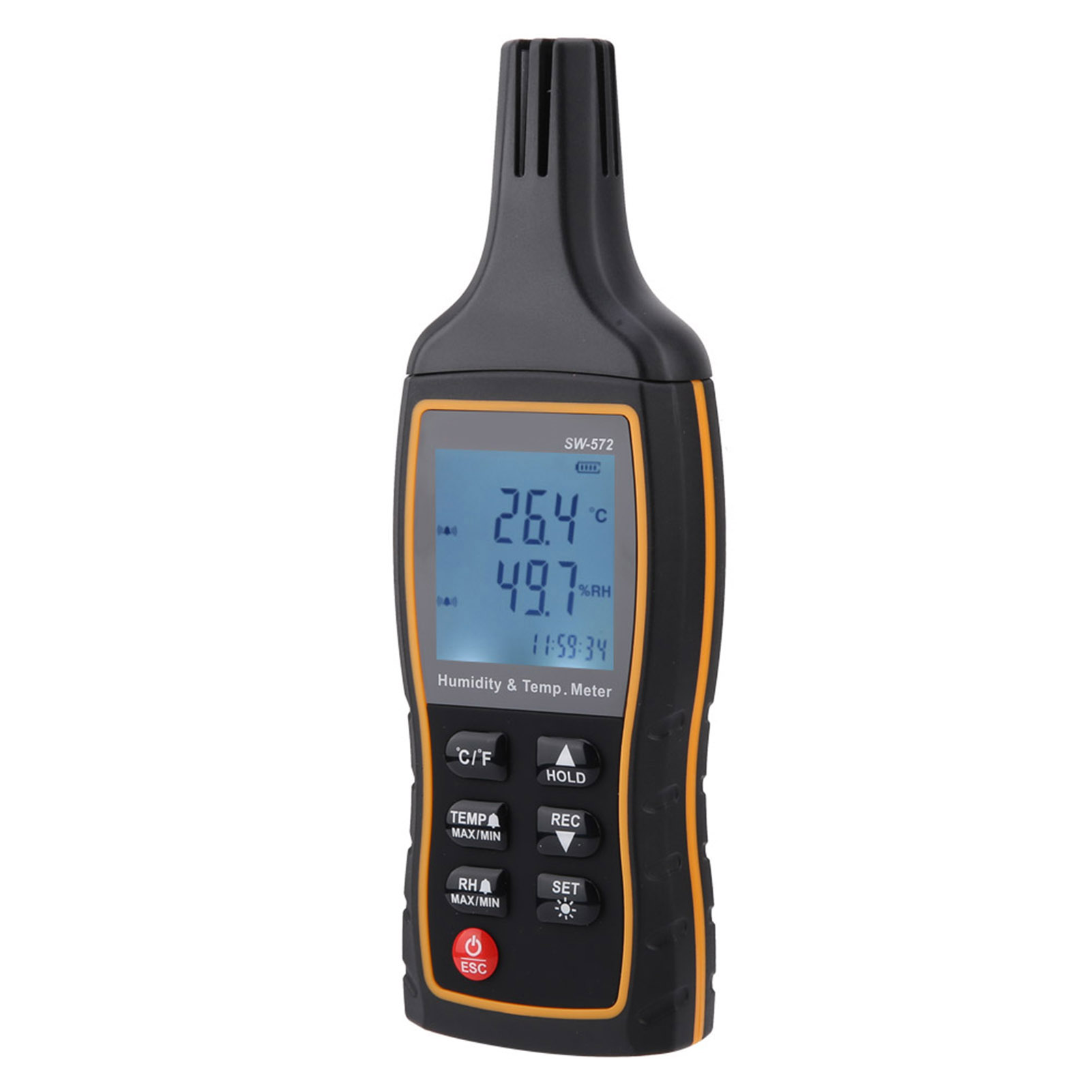 Sw-572 Tragbares Lcd-thermometer, Digitales Temperatur- Und Feuchtigkeitsmessgerät