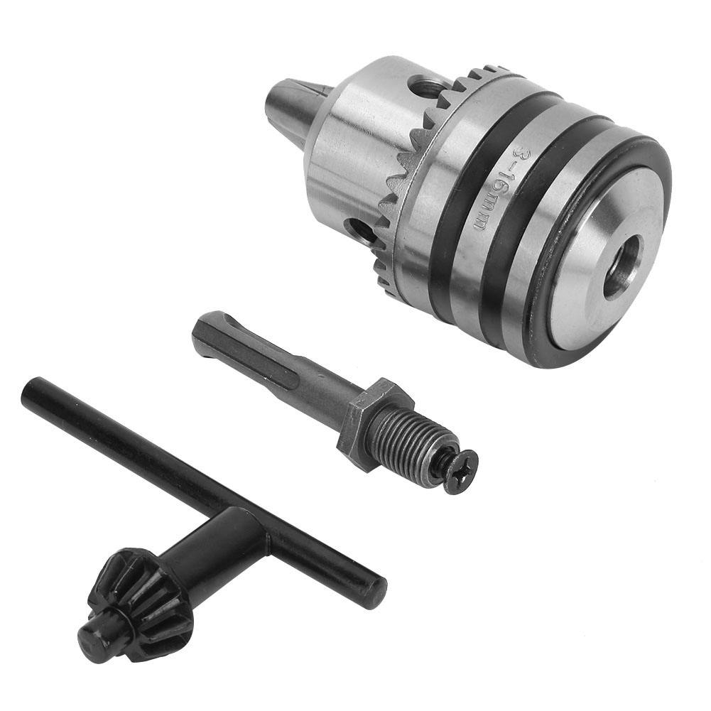 3,0–16 Mm Bohrfutter, 1/2–20unf-adapter, Set Mit Schlüsselfutter Und Zylindrischem Schaft