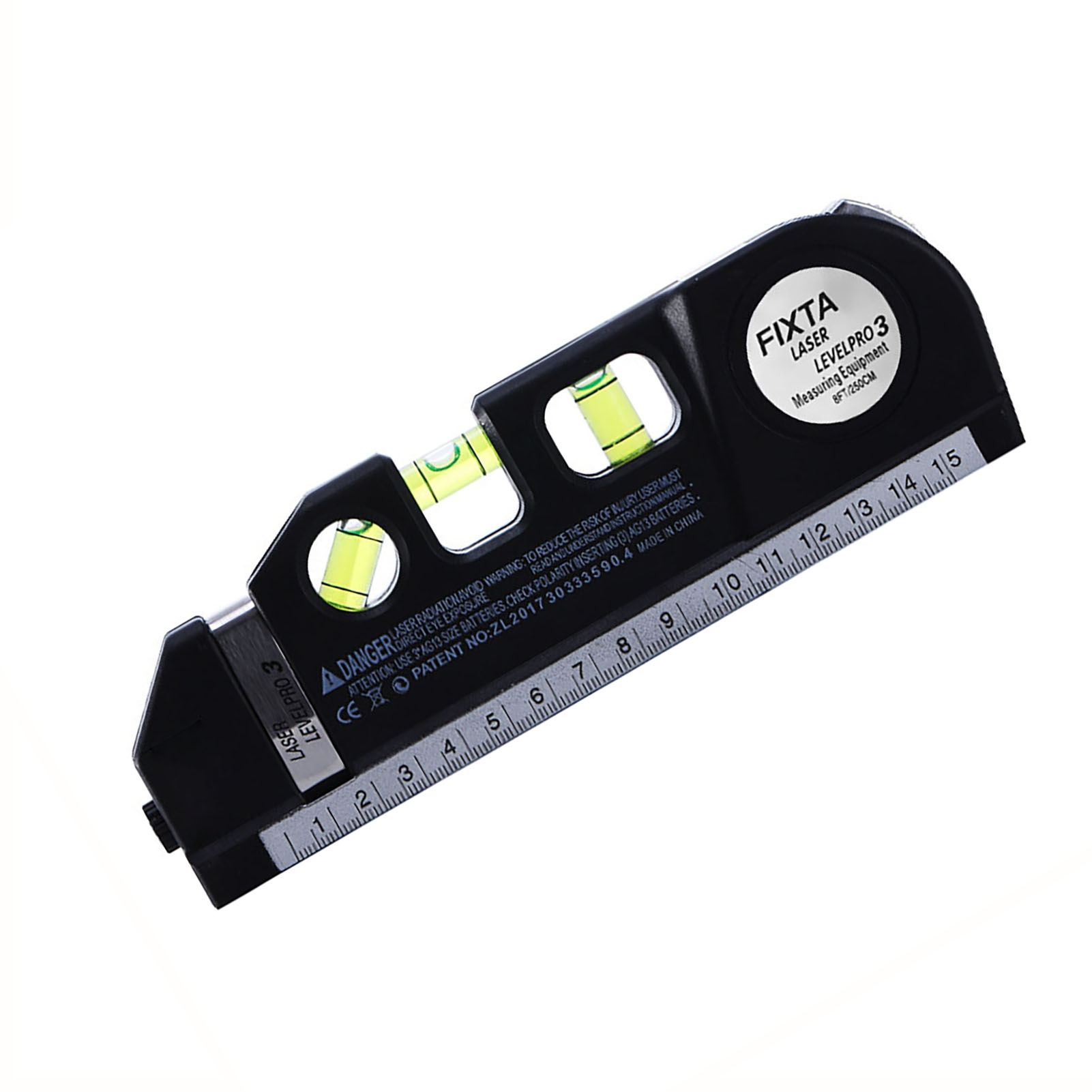 3-linien-laser-nivelliergerät, Präzises, Flexibles Maßband, Ergonomisches Design, Libelle Mit Genauer Laserlinie