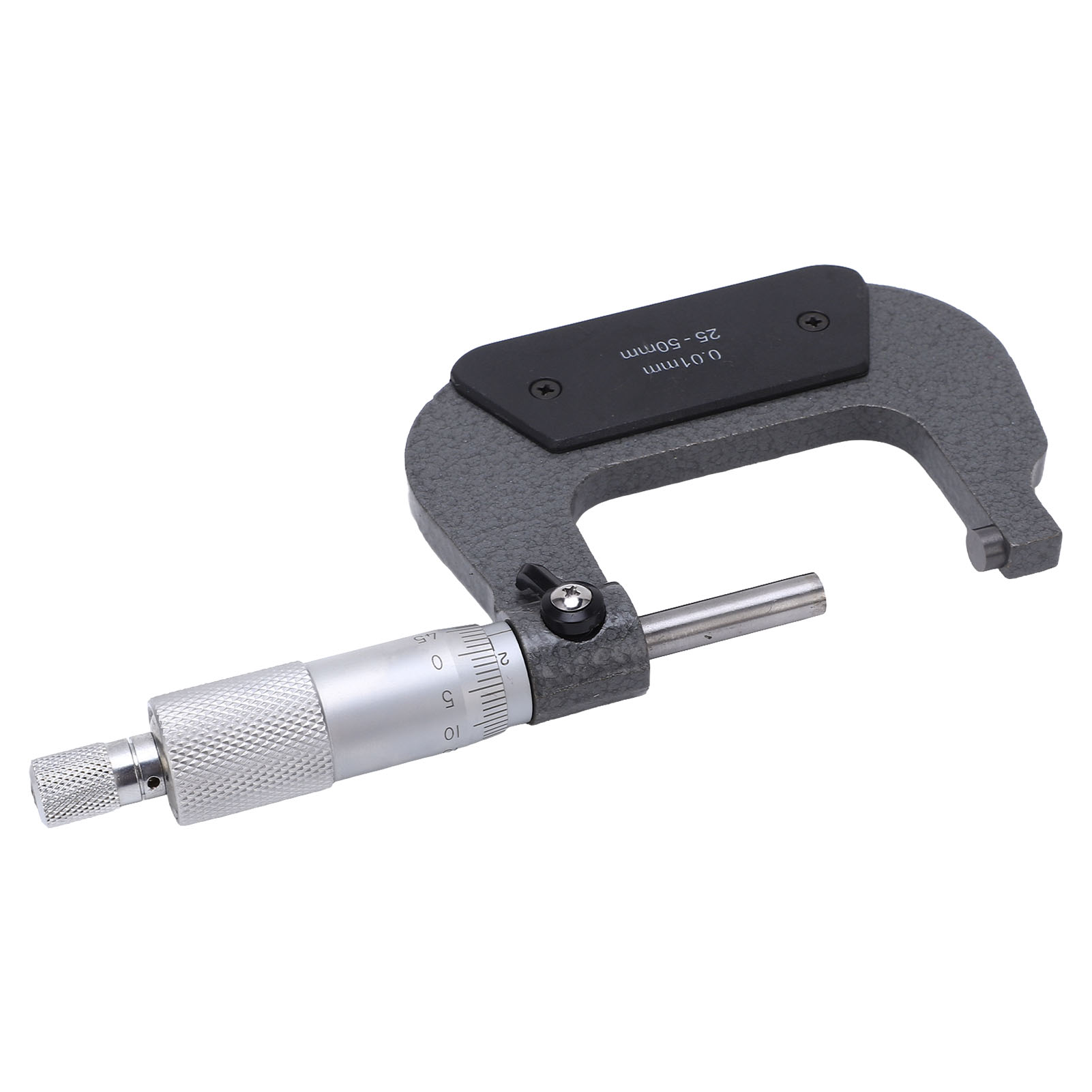 Tragbares Mikrometer Aus Stabiler Legierung, Präzise Dickenmessung, Mikrometerschieber 25-50/0,01 Mm