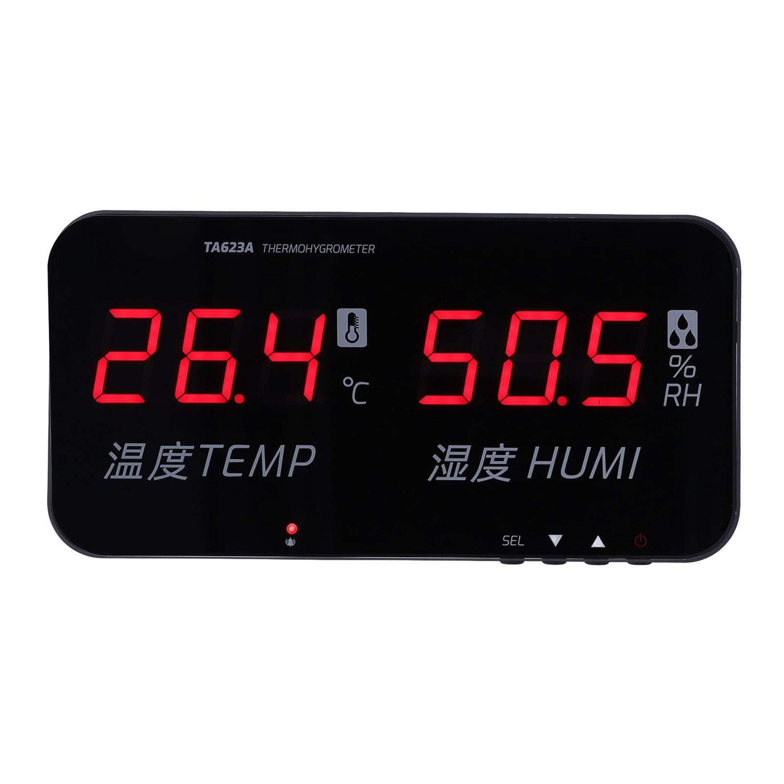 Industrielles Digitales Thermometer-hygrometer Mit Großem Led-display Für Gewächshäuser, Temperatur- Und Feuchtigkeitsmessung