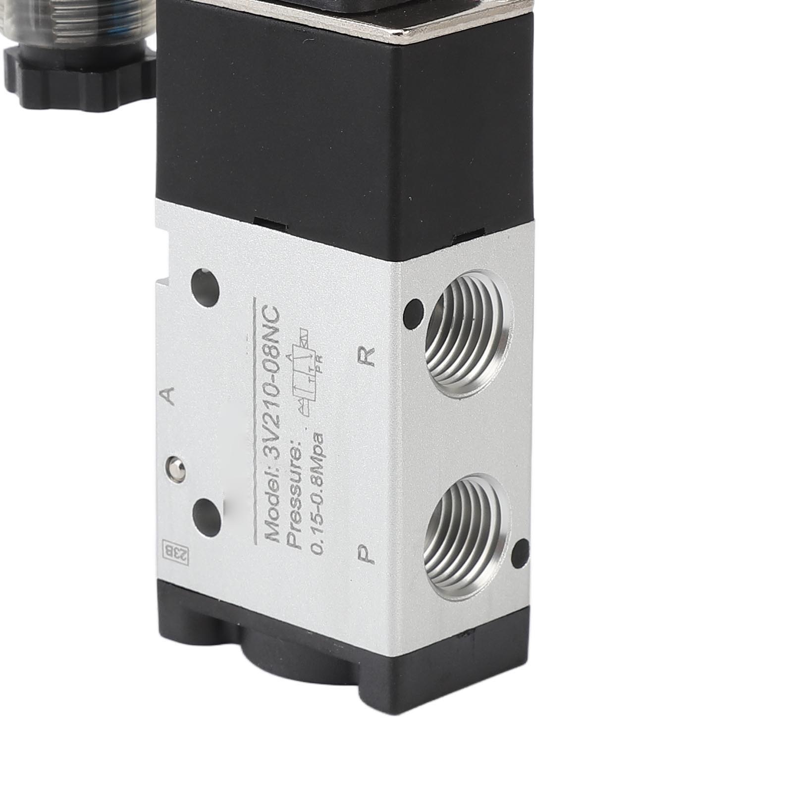 Direktwirkendes Pneumatisches Magnetventil Aus Aluminiumlegierung, Schnelle Ansprechzeit, 1/8 Zoll Npt, 24 V Dc
