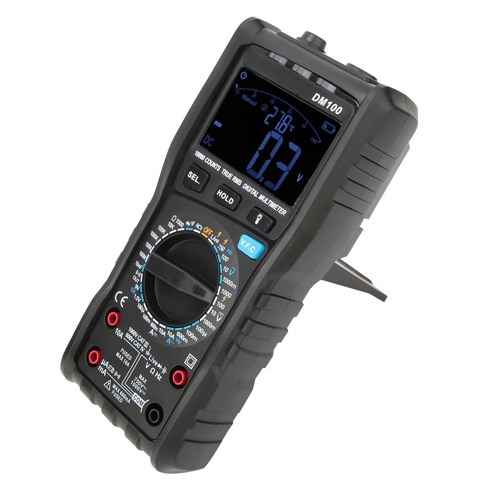 Dm100 Hochpräzises Digitales Multimeter – Intelligenter Tester Für Ac/dc-spannung, Strom Und Frequenz