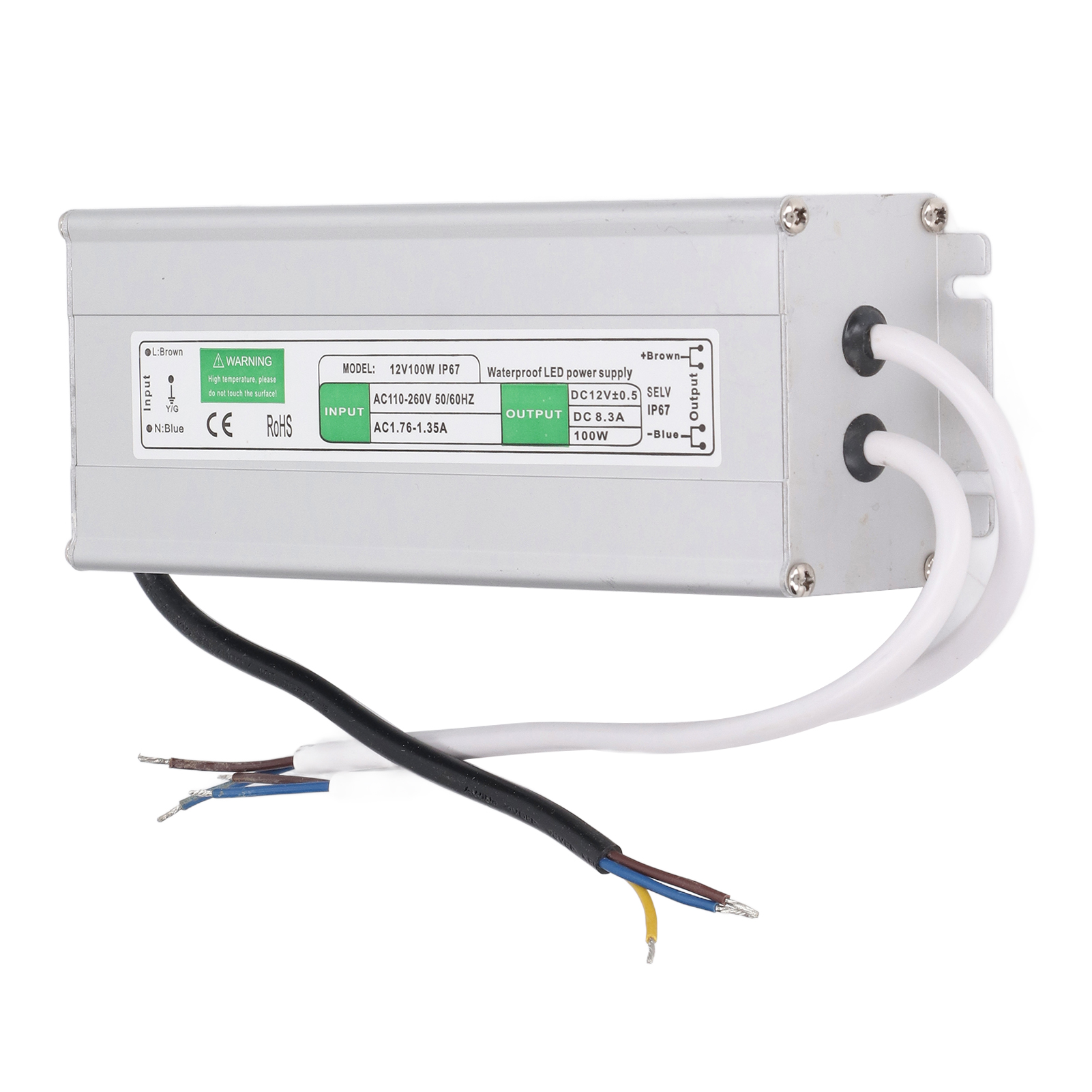 100-w-12-v-dc-led-netzteil, Ac-eingang 110–260 V, Spannungswandler Für Led-streifen, Treiber