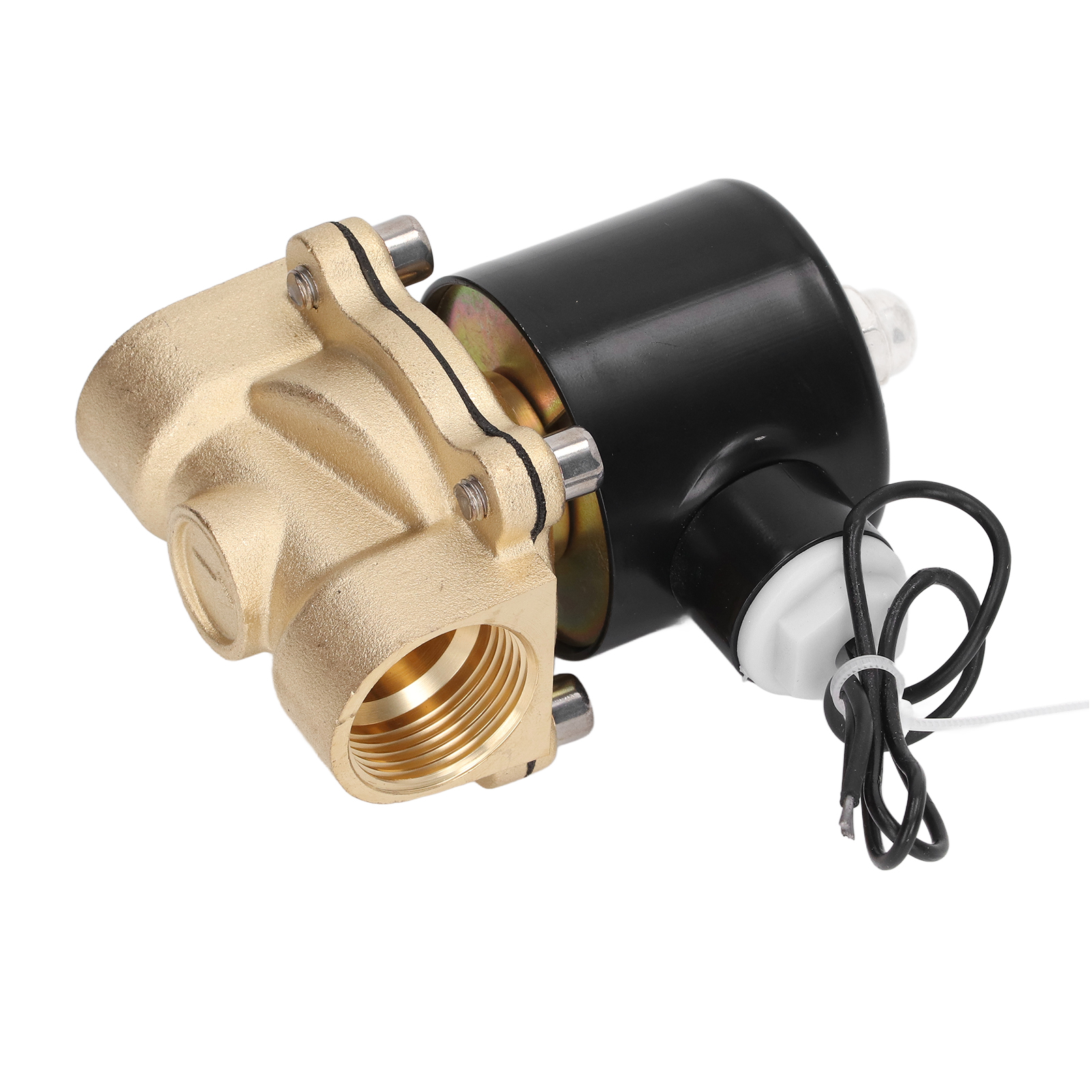 2-w-magnetventil, Stromlos Geschlossen, Messinggehäuse, Kupferkern, Elektrische Spule Für Wasser, Gas, Öl, 3/4 Zoll, 24 V Dc