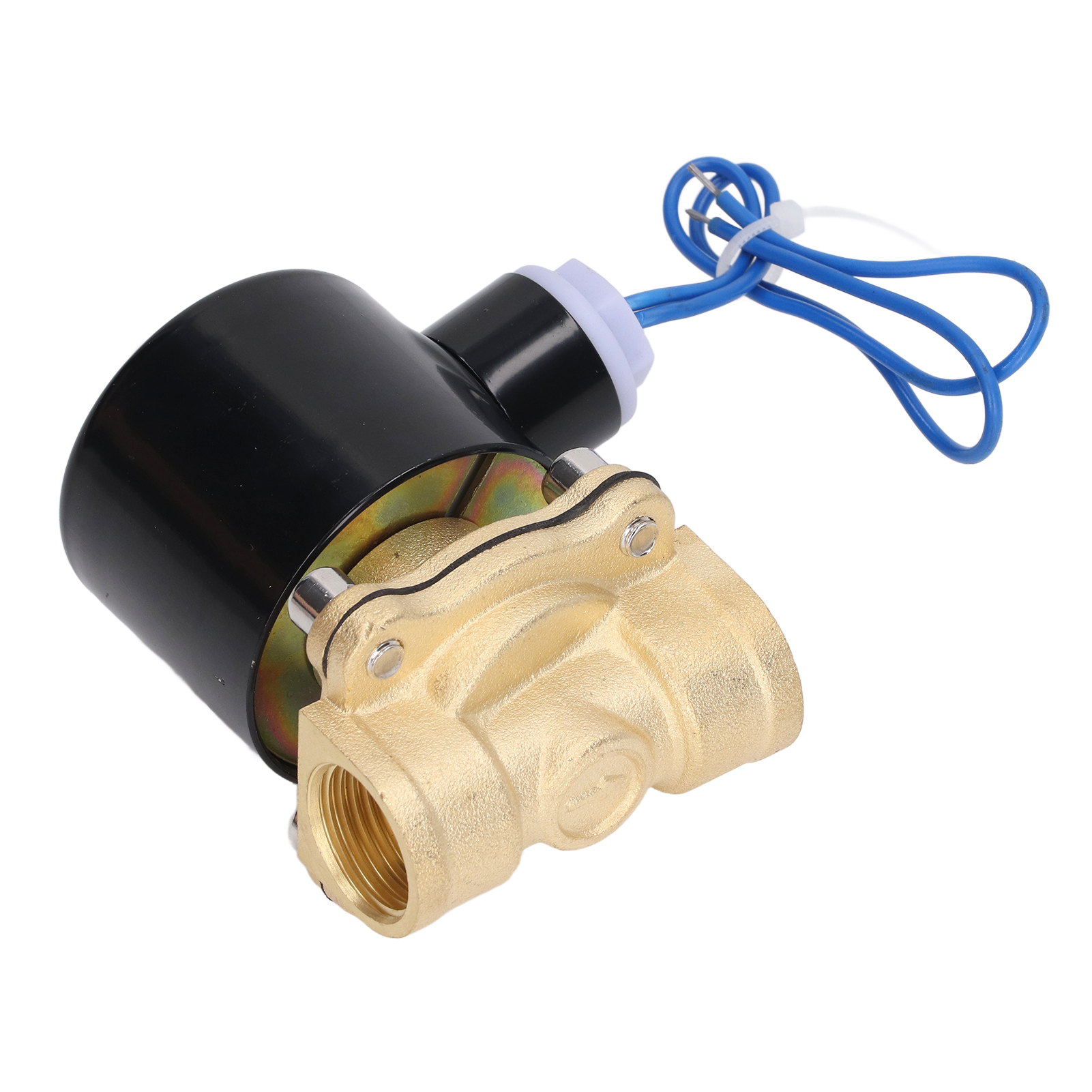 2-w-magnetventil, Normalerweise Geschlossen, Messinggehäuse Und Kupferkern, Elektrische Spule Für Wasser, Gas Und Öl, 1/2 Zoll, 12 V Dc