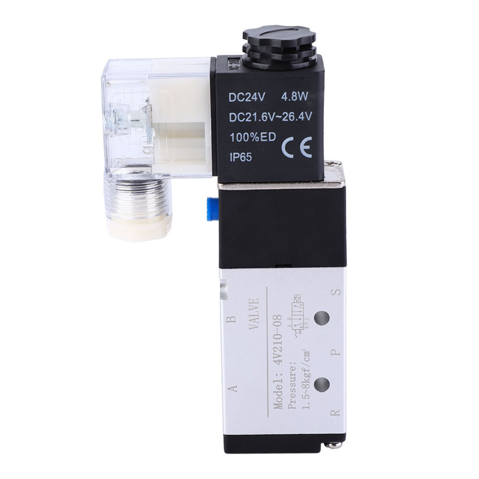4v210-08 2-positionen 5-wege Pneumatisches Magnetventil, Dc24v Steuerverteiler