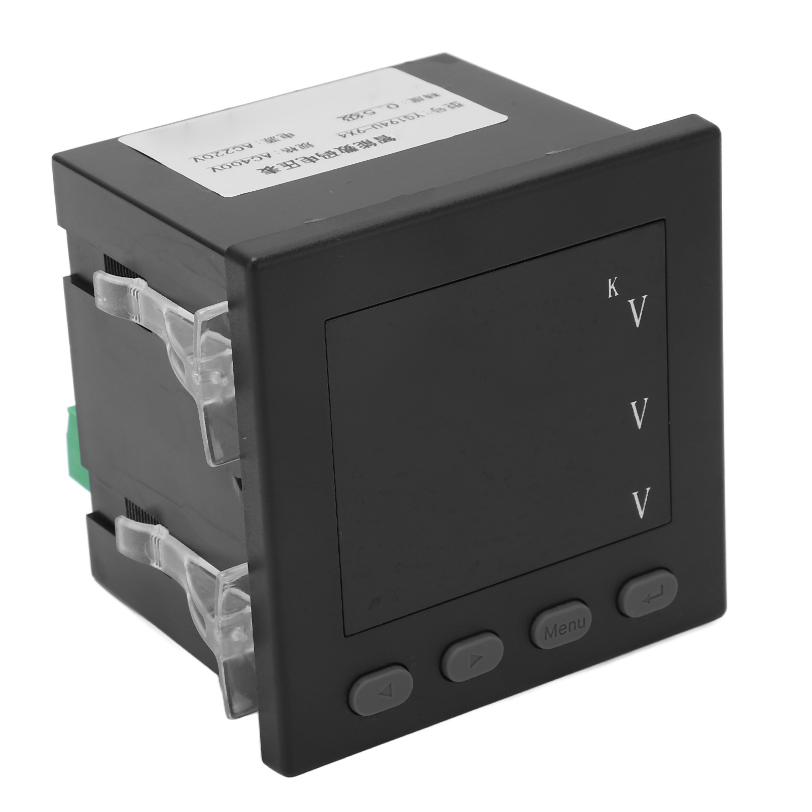 Intelligentes Digitales Dreiphasen-voltmeter, Schwarz, Flammhemmend, Stabil, Ac220v-spannungsmessung