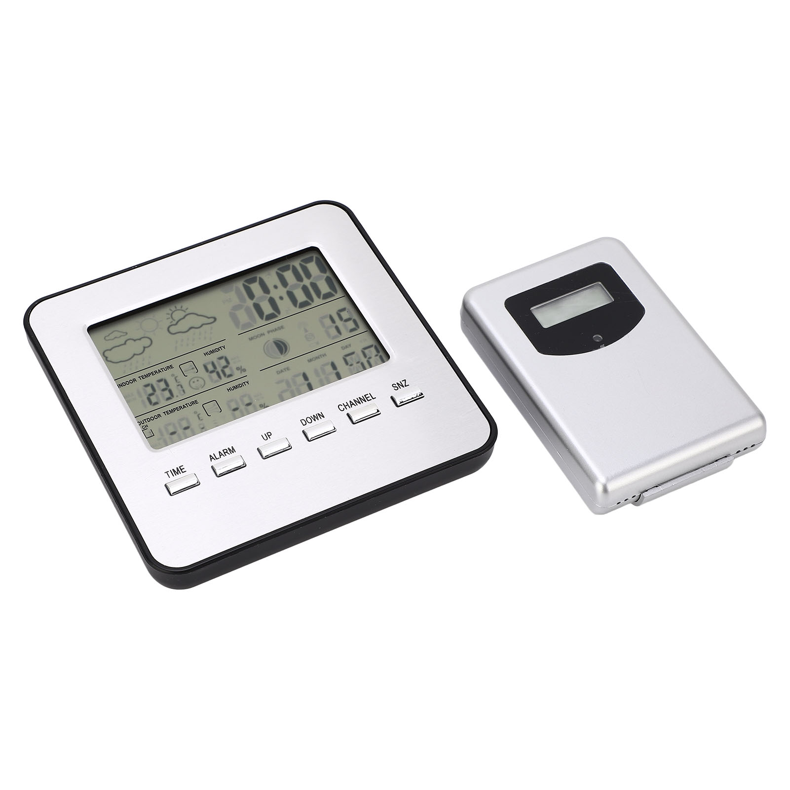 Kabelloses Thermometer-hygrometer, 7 Sprachen, Geringer Stromverbrauch, Wandmontage Möglich, Temperatur- Und Feuchtigkeitssensor