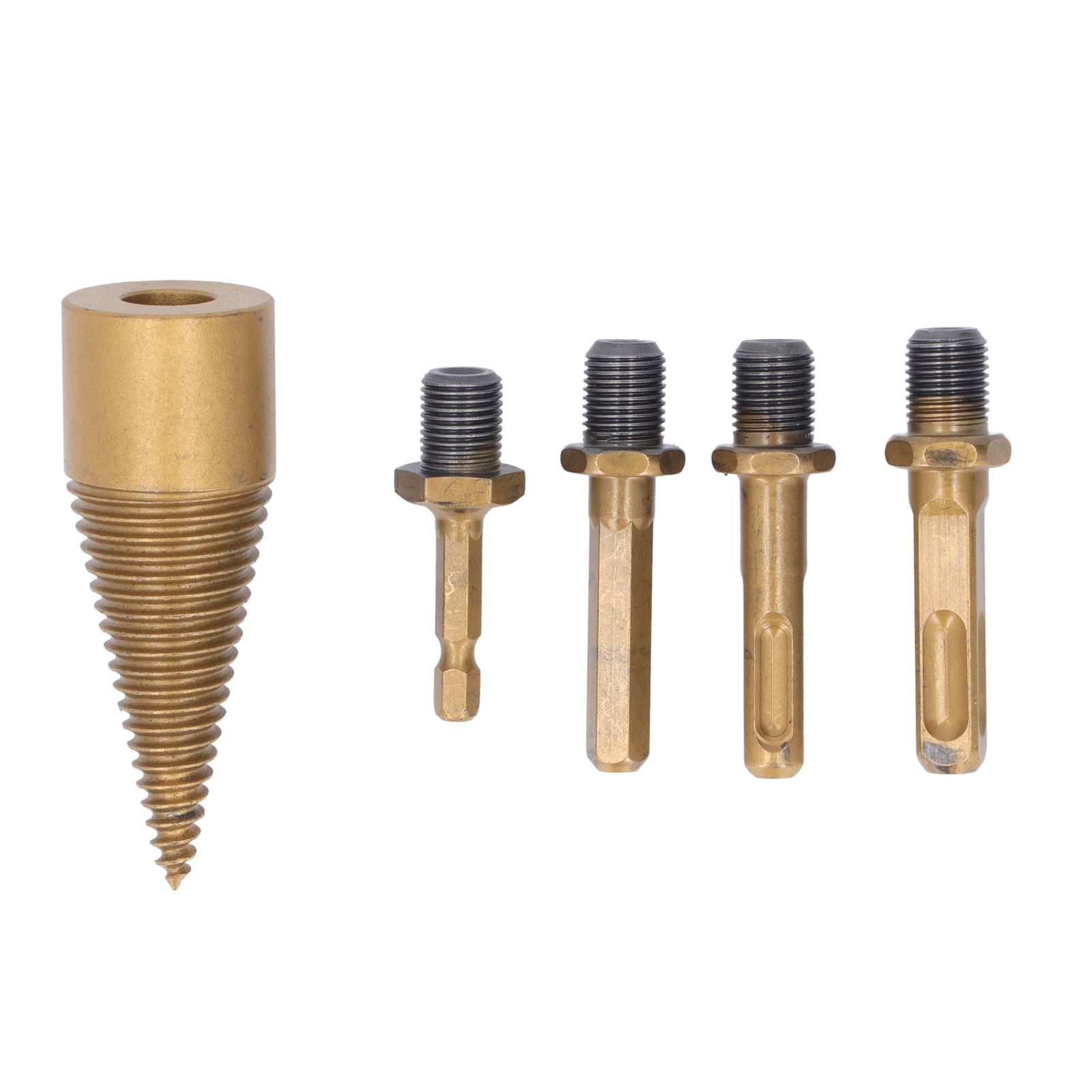 Set Mit 5 32-mm-holzspaltbohrern Aus C45-stahl, Kegelbohrer Mit Schaft