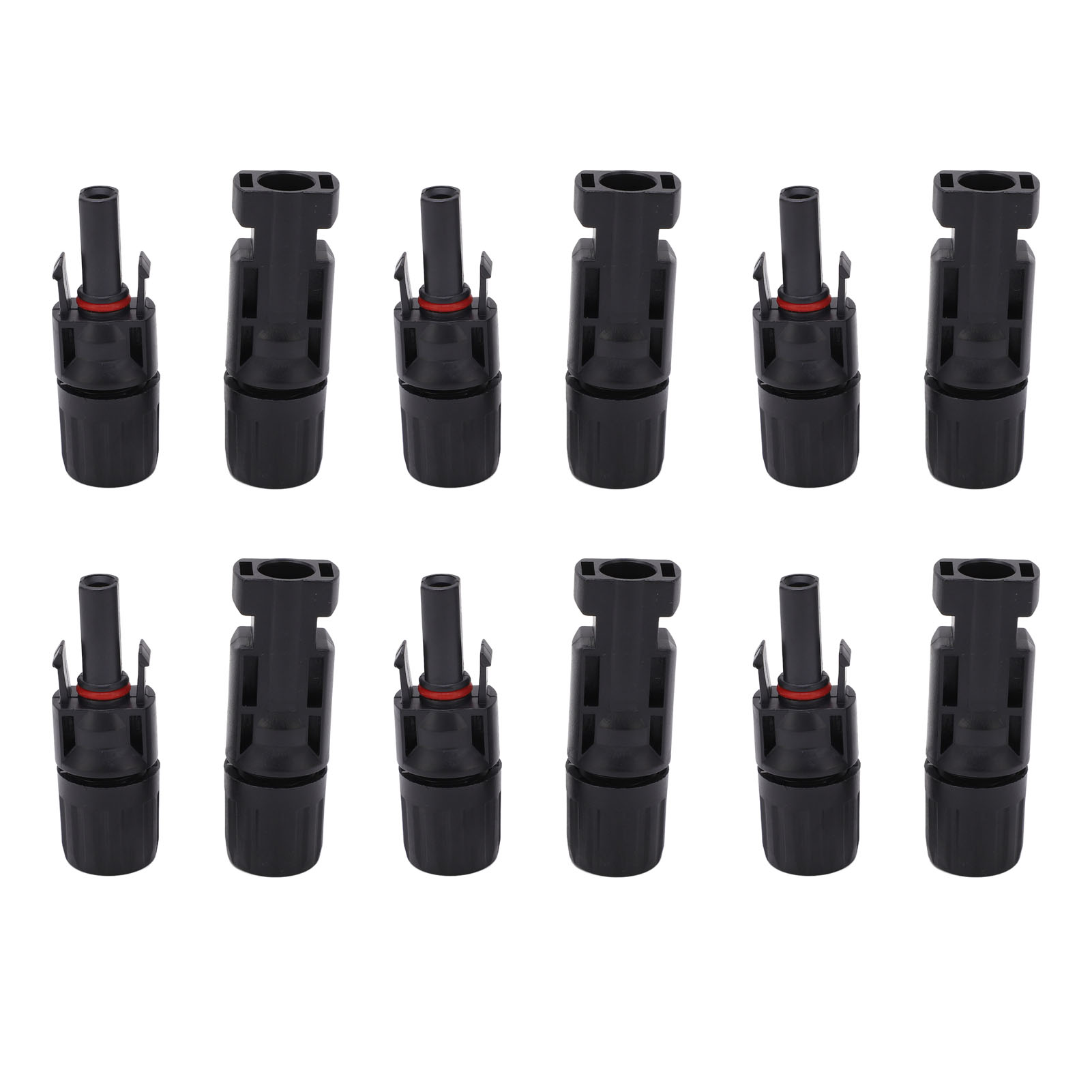 Packung Mit 12 Ip67 Photovoltaik-solarsteckverbindern, Verzinnte Kupferstifte, Stecker Und Buchse, Industrie-set, 1000 V 45 A
