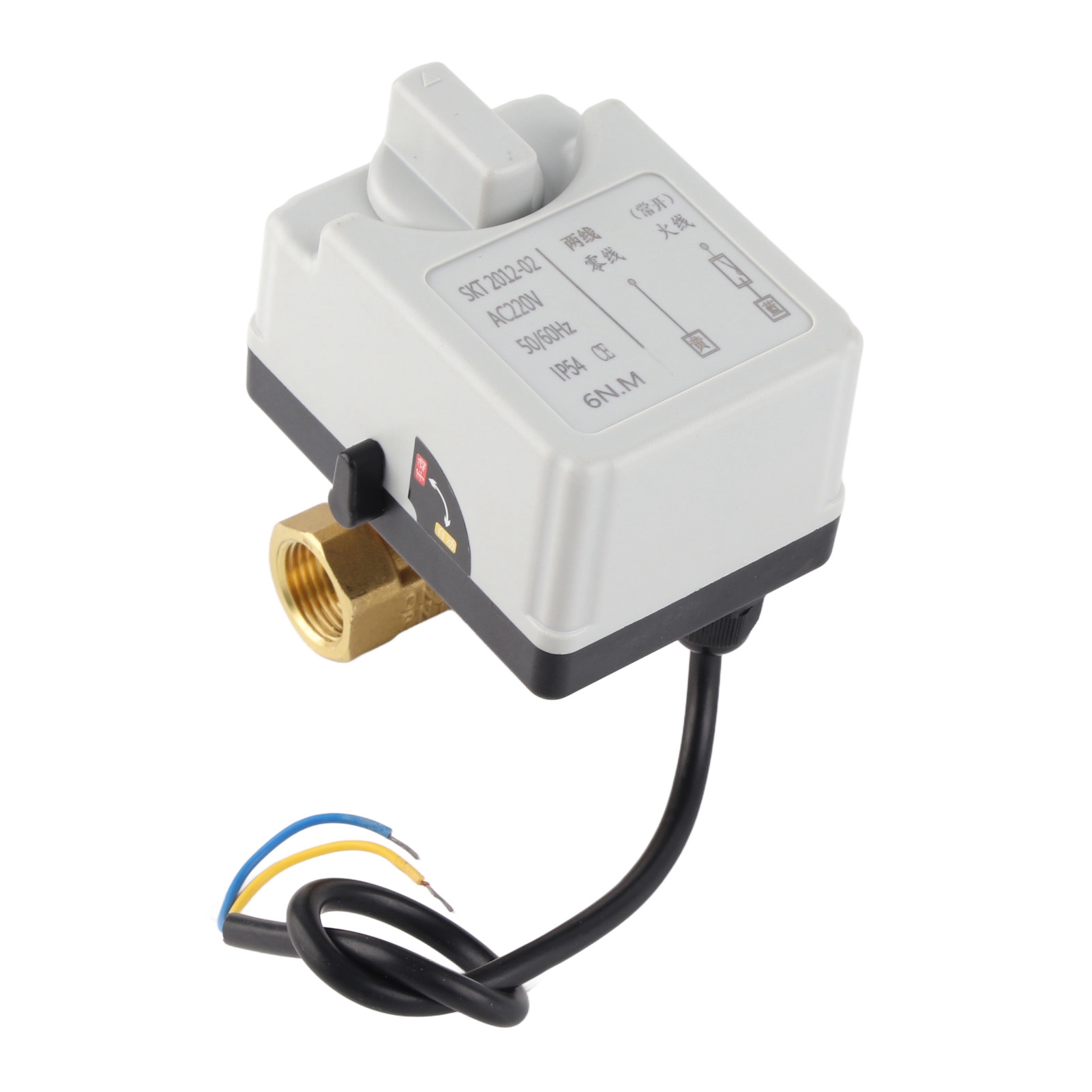 Motorisiertes 2-wege-ventil, Normalerweise Offen, Dn15 Ac220v, Elektrisch Mit Manueller Und Automatischer Steuerung