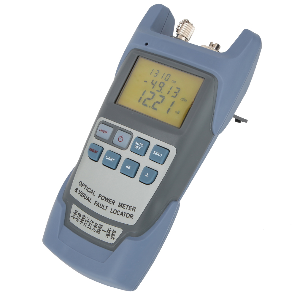 Tragbares Optisches Leistungsmessgerät Mit Visueller Fehlerortung, Glasfaserkabeltester -70 Bis +10 Db