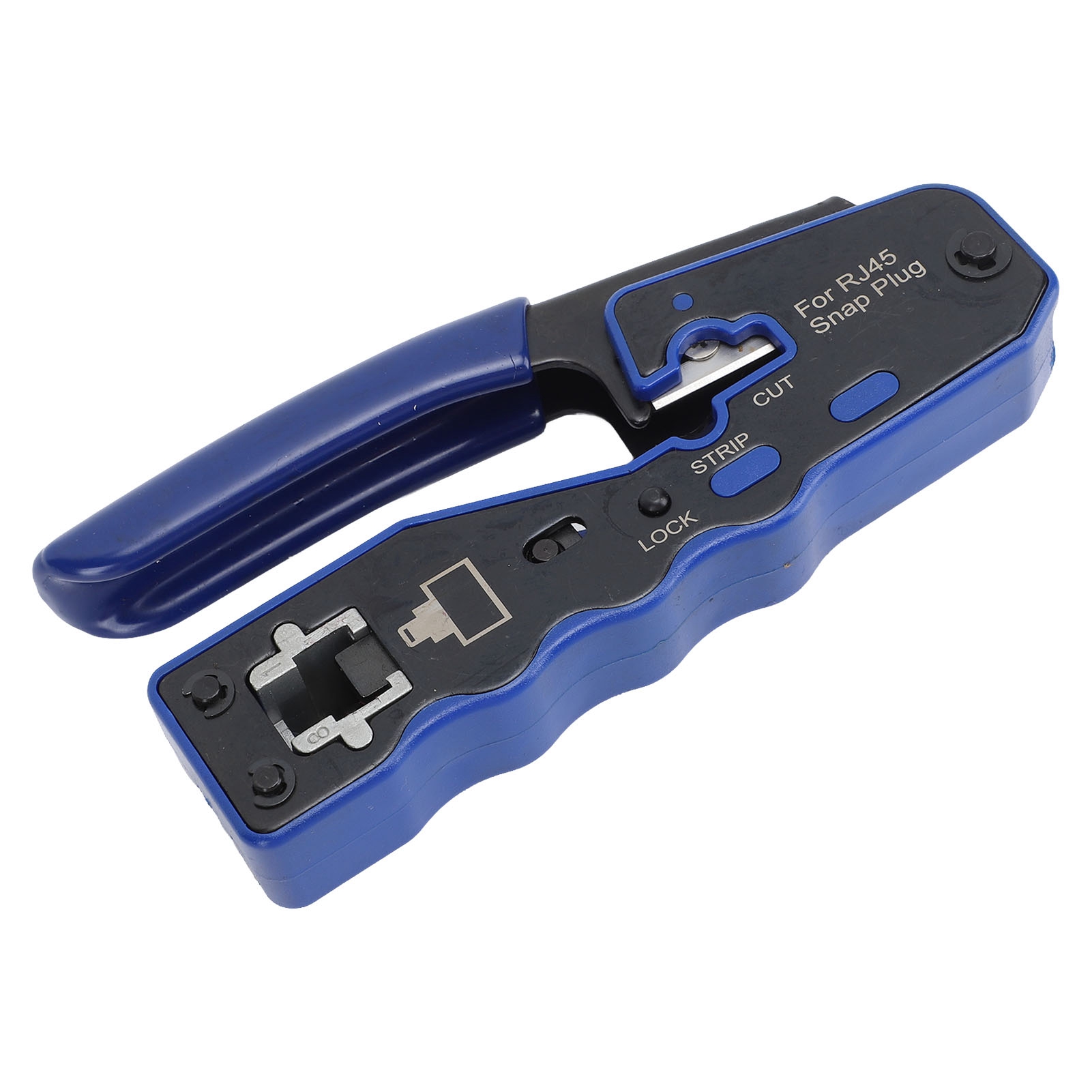 Rj45 Cat6-durchgangscrimpwerkzeug Mit Kabelschneider, Crimpwerkzeug-set Für Durchgangsbohrungen