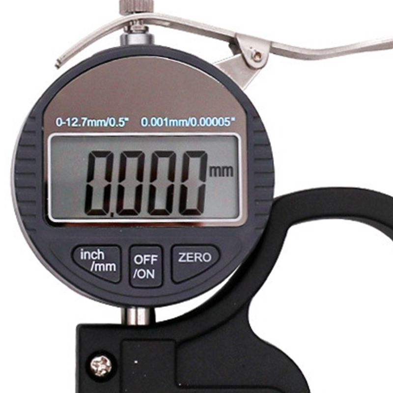 Digitales Dickenmessgerät 0-12,7 Mm, Messmikrometer Für Papier Und Folie, Genauigkeit 0,001 Mm, Prüfwerkzeug.