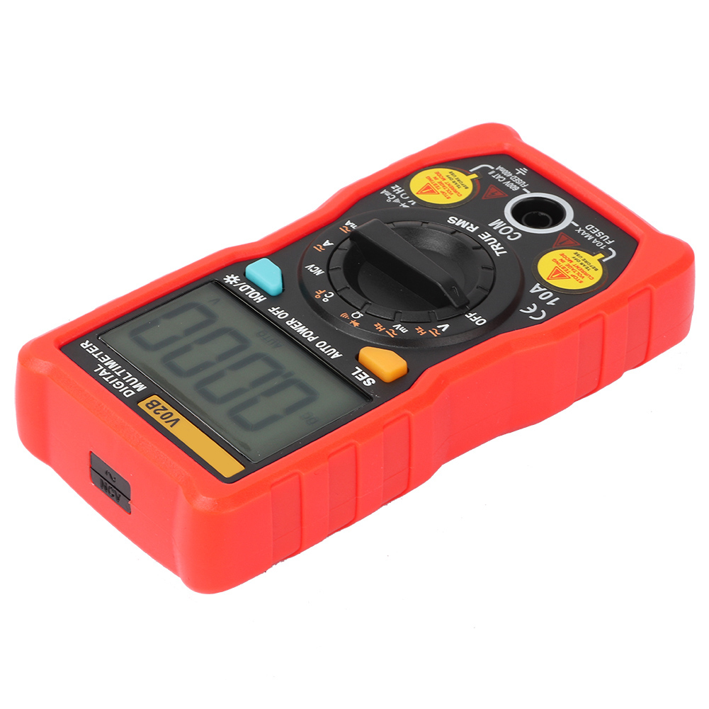 V02b Analog-digital-transistortester, Hochpräzises Multimeter Mit Automatischer Bereichswahl (rot)