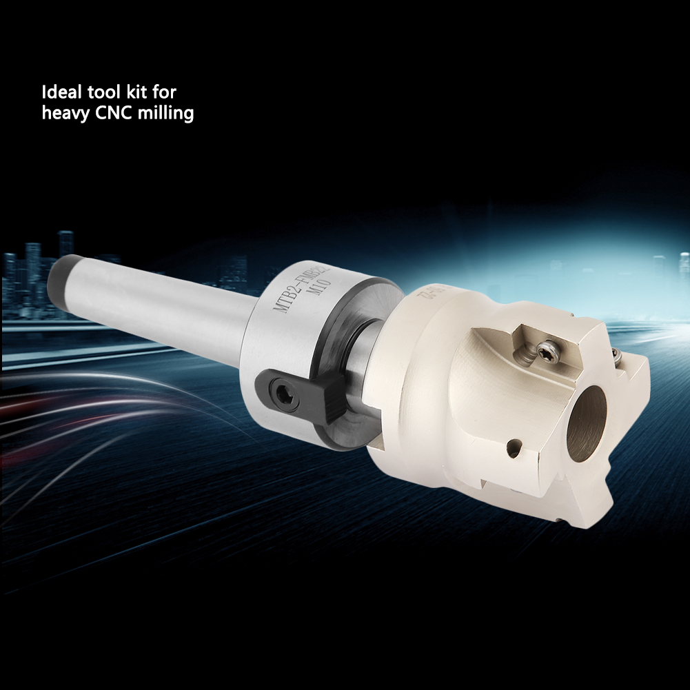 Cnc-flächenfräser Mt2-fmb22 400r 50-22, Werkzeughalter Mit 10 Apmt1604 Hartmetalleinsätzen
