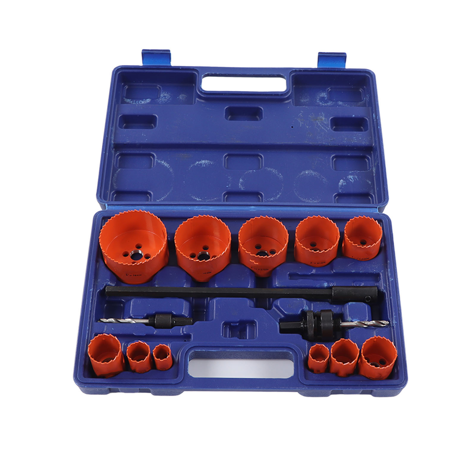14-teiliges Lochsägen-set Aus Orangefarbenem Hss-stahl, Sauberer Schnitt, Hochharte Werkzeuge Für Metall, Stahlrohre Und Kork