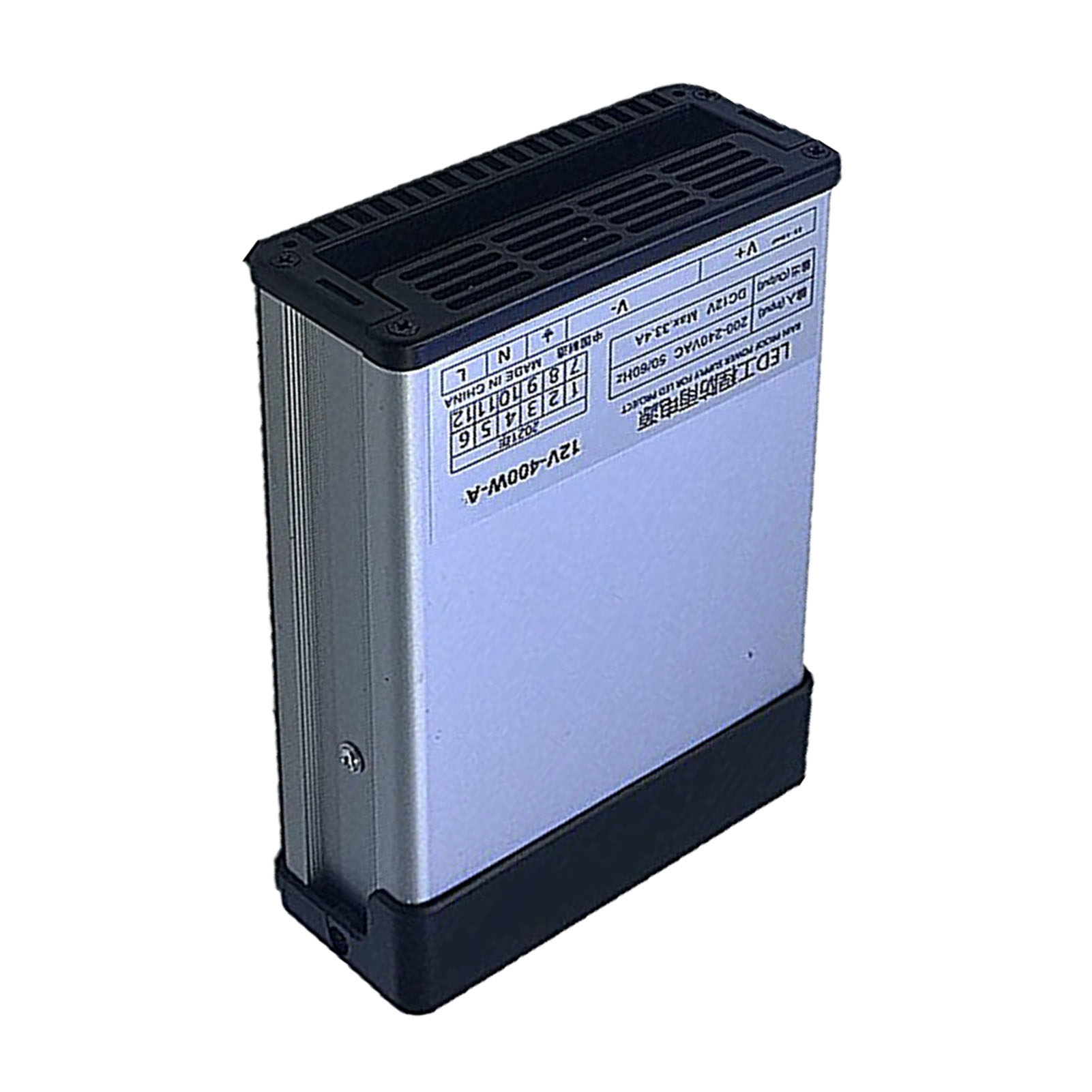 Wasserdichtes 400-w-netzteil Mit Kunststoff-kurzschlussschutz, 12-v-led-transformator