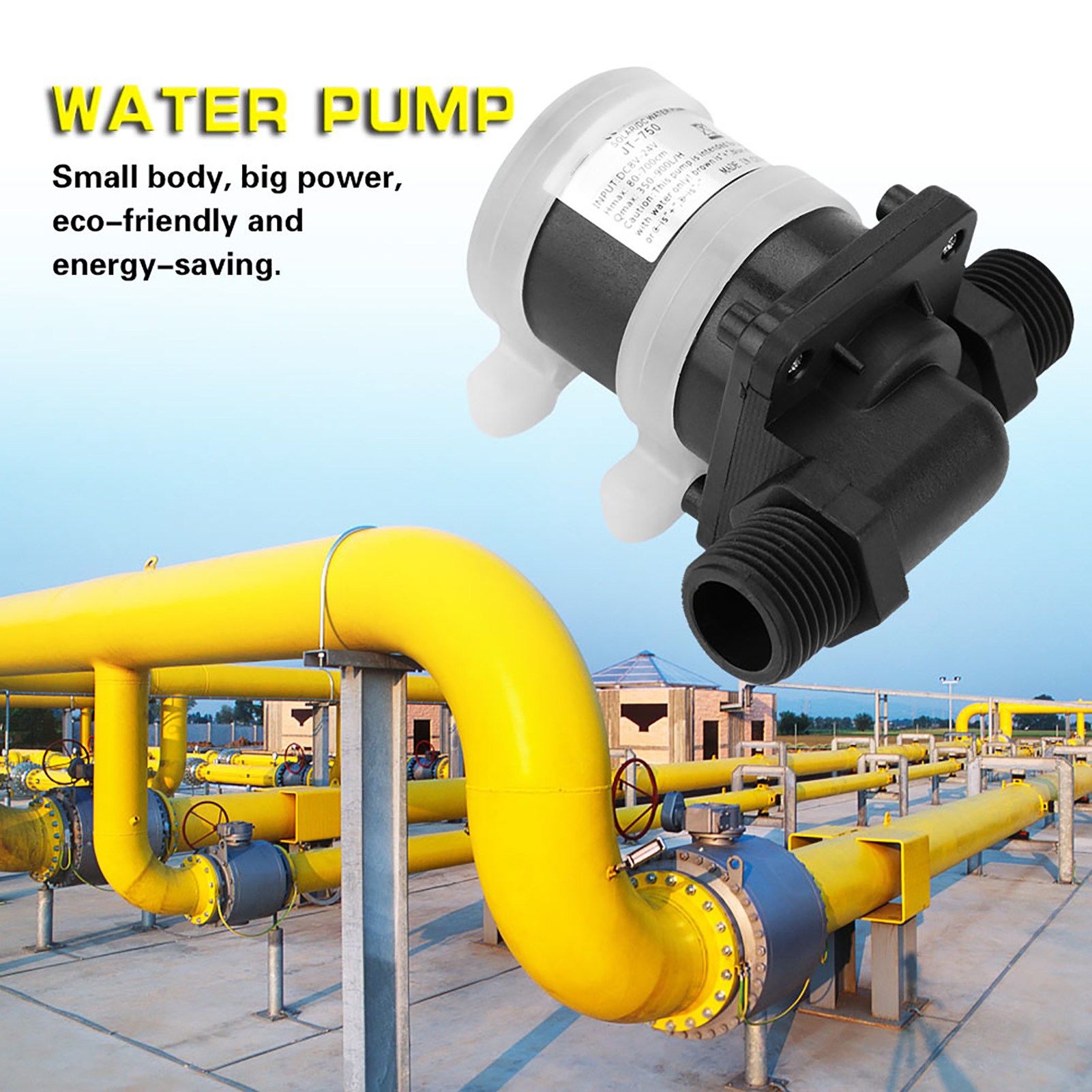 Mini-bürstenlose 24-v-gleichstrom-wasserpumpe Für Kleine Teiche -40 °c Bis 100 °c