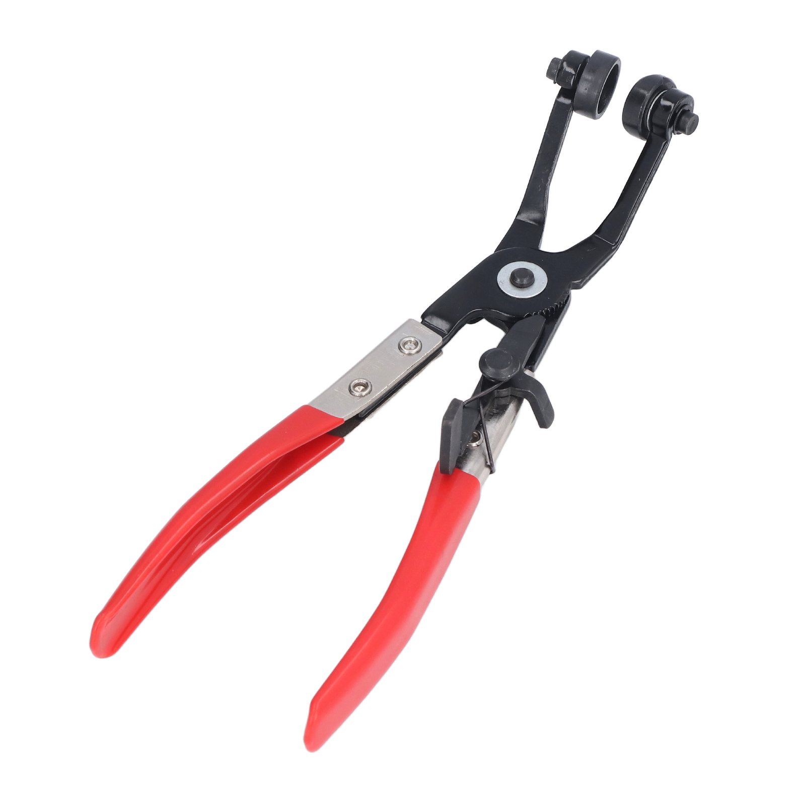 45°-schlauchschellenzange Aus Legiertem Stahl, Autoreparaturwerkzeug Mit Verriegelungsratsche, Flache Pvc-backen