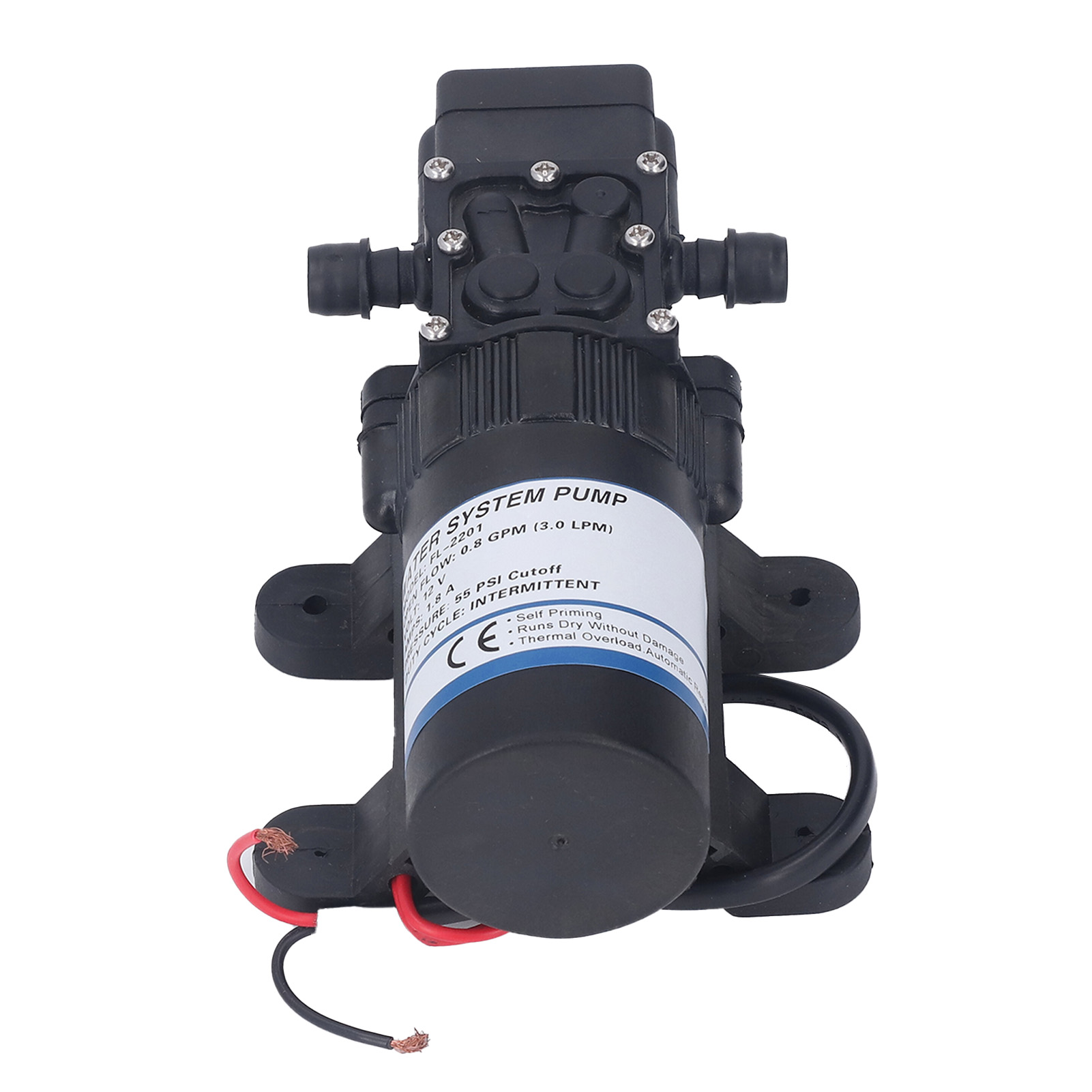 12v Dc 0,8 Gpm 1,8a 55psi Selbstansaugende Wasserpumpe, Druckerhöhungspumpe Für Wohnwagen, Boote Und Bewässerung