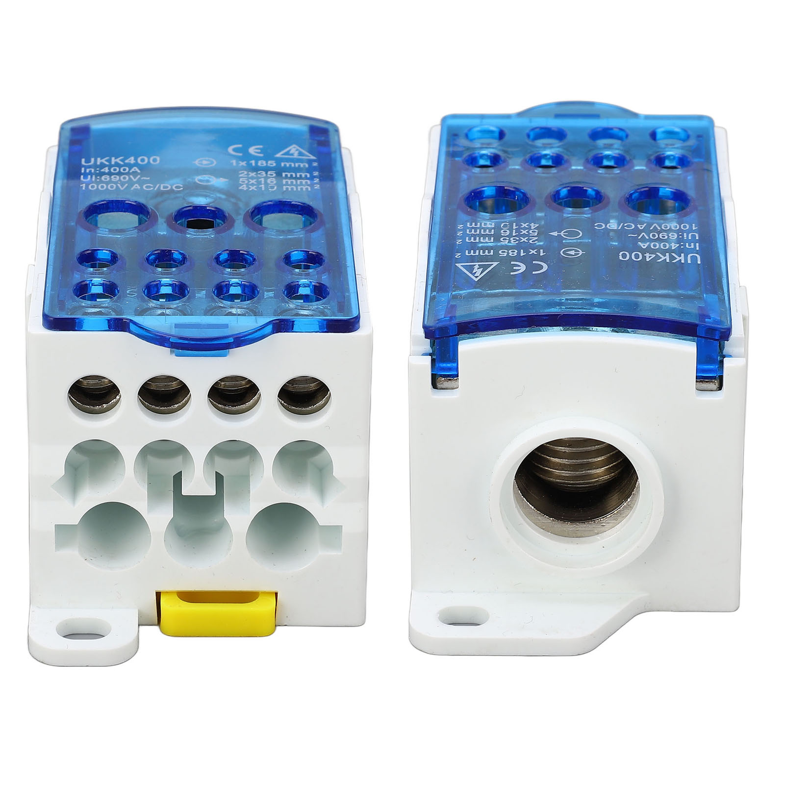 Din-schienen-klemmenblock-anschlussdose, Universelle Hauptverteilung 690 V 400 A, Blau