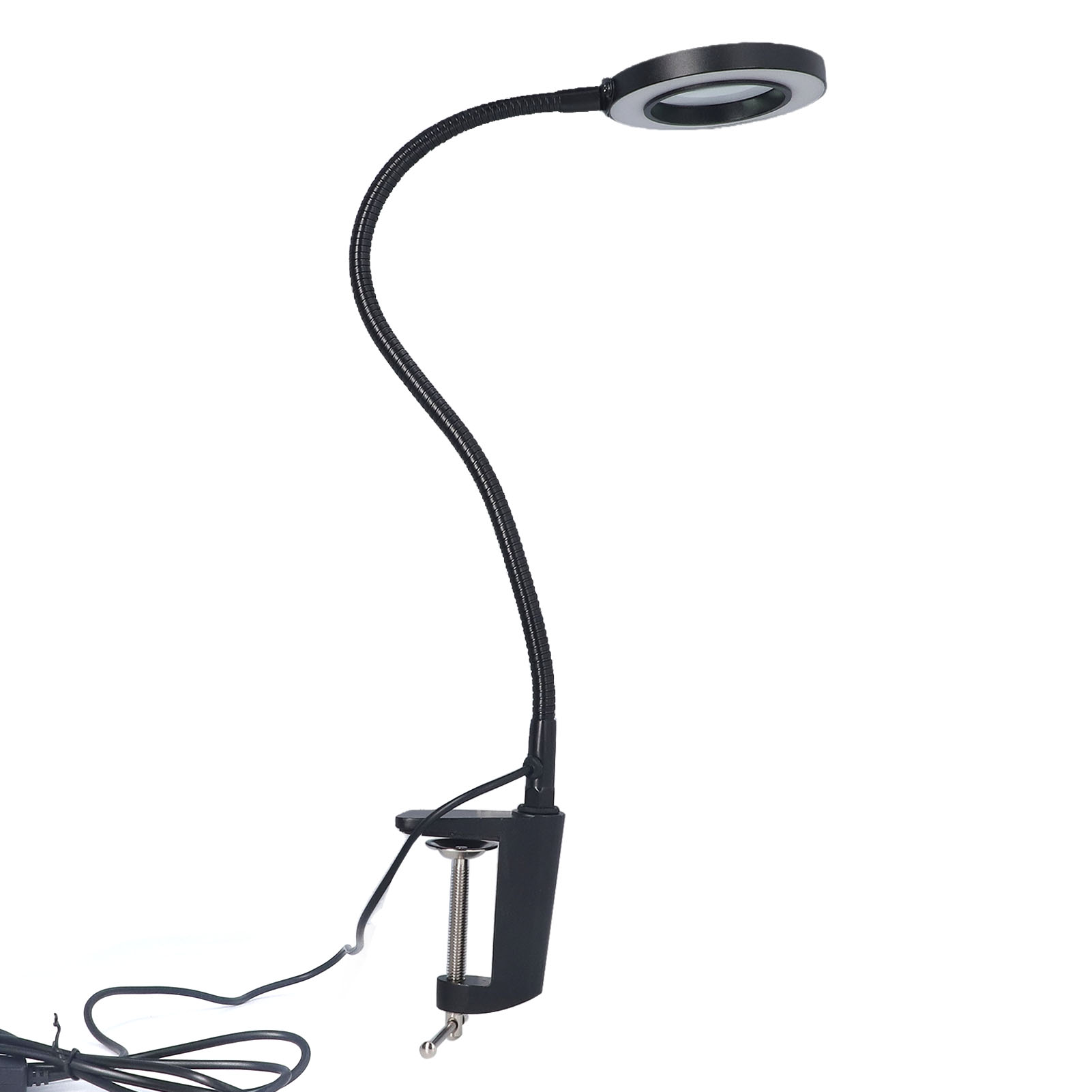 Tischlupenleuchte Mit Klemme, Usb-led-glas, 11 Einstellbare Helligkeitsstufen Zum Löten