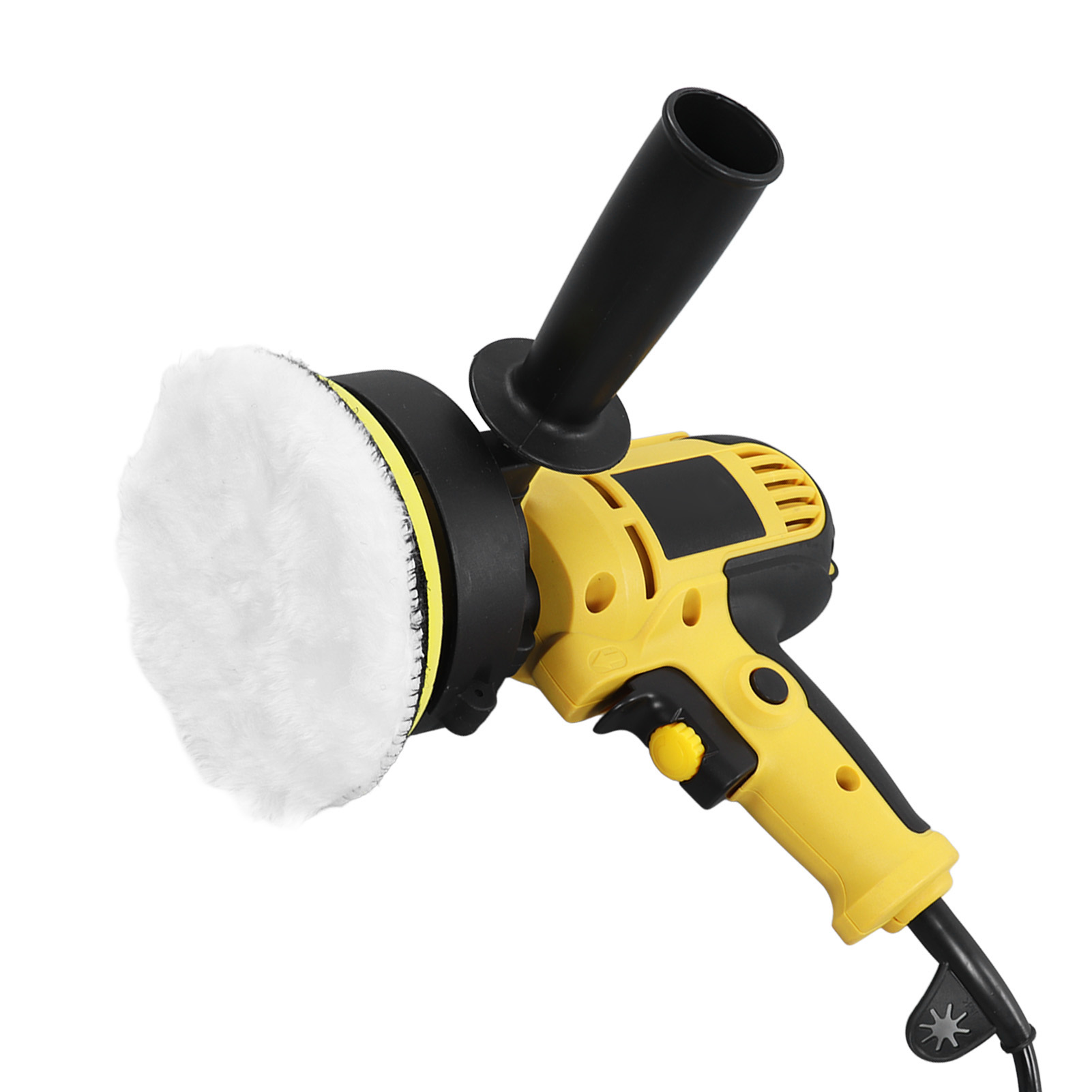 Elektrisches Poliermaschinen-set (125 Mm), 600–3700 U/min, Poliermaschine Für Metall Und Holz, Inklusive Polierpads, 220-v-eu-stecker