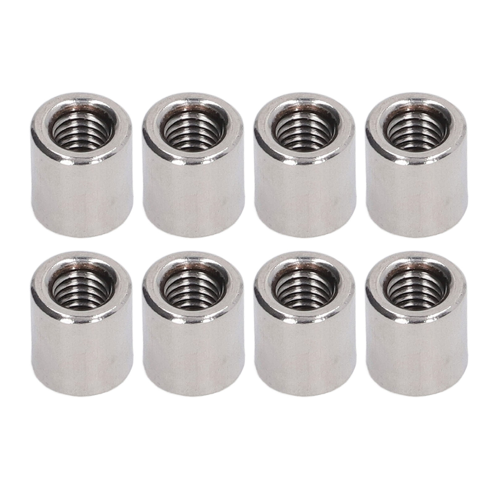 50-teiliges Set Zylindrischer Überwurfmuttern, Gewindestangenverbinder Aus Edelstahl 304, Innengewinde M6x1,0, 11 Mm Länge
