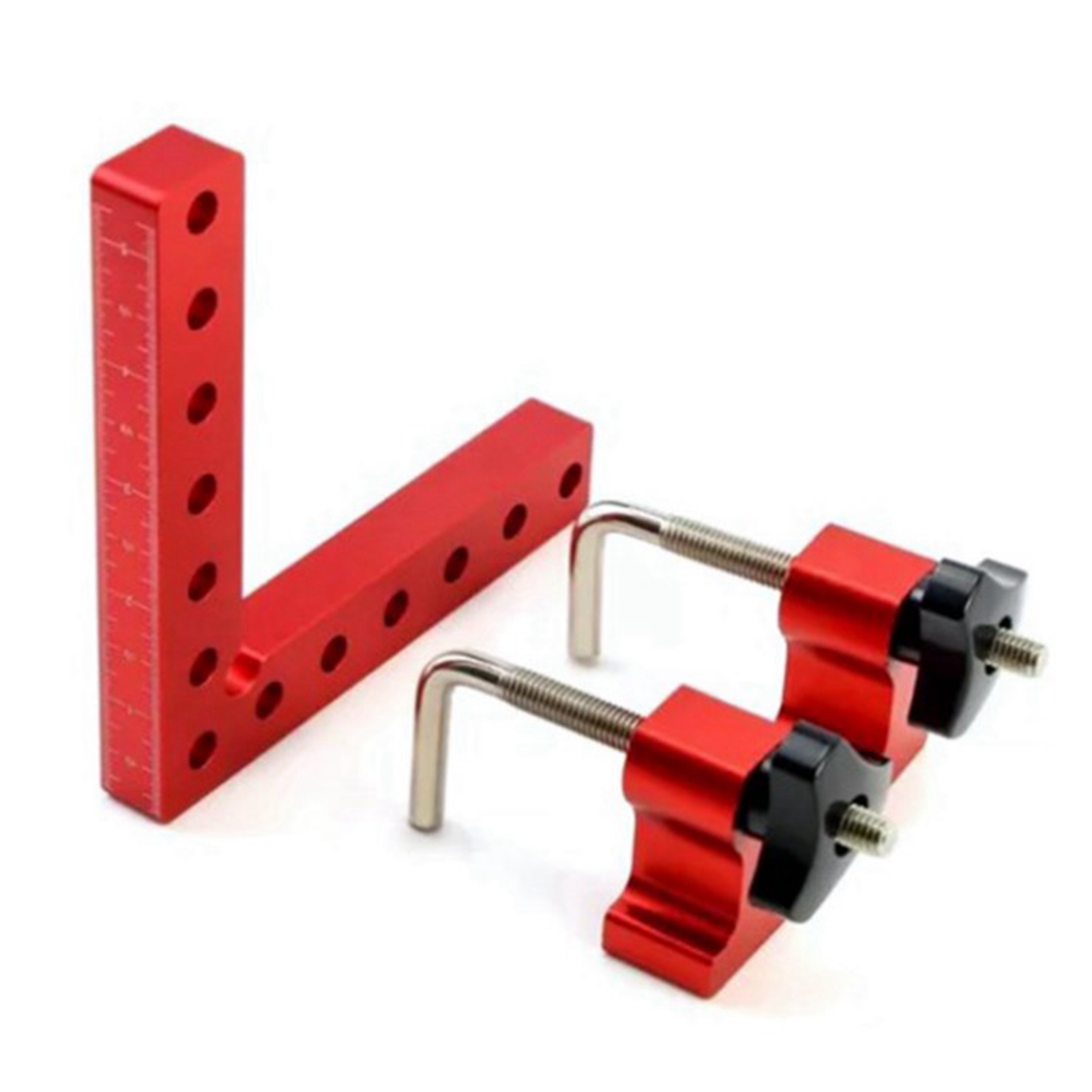 Set Mit 3 Eckklemmen Aus Aluminiumlegierung (12 Cm), 90°-positionierungswinkel Für Holzbearbeitung, Schrankeckklemmen