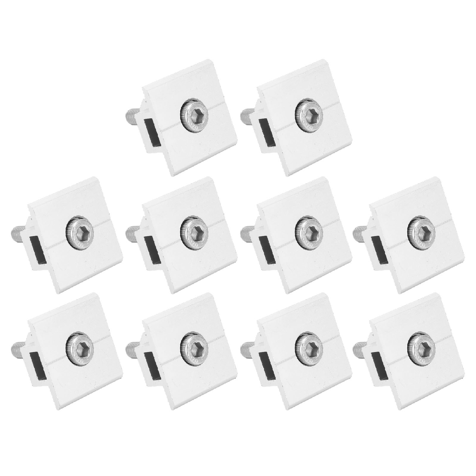 Packung Mit 10 Wasserdichten Aluminium-montageclips Für Solarmodule