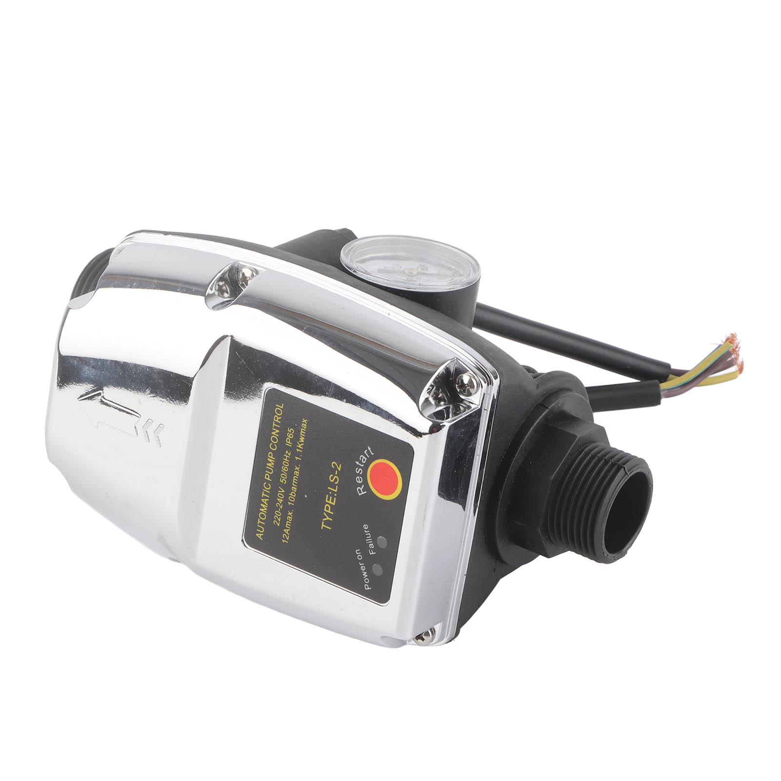Elektronischer Druckregler Für Wasserpumpen, Leckageerkennung, Schutzart Ip65, G1-gewinde, Automatische Umschaltung 110–230 V