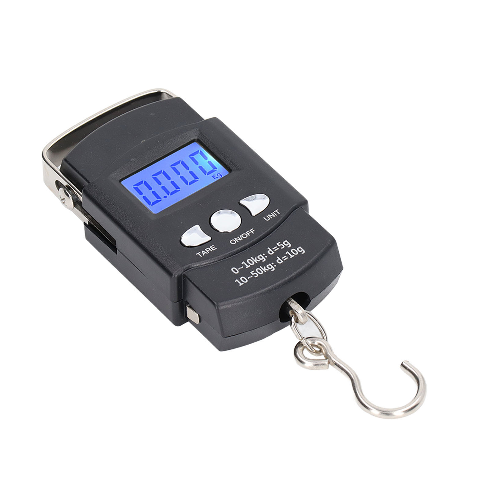 Elektronischer Digitalhaken Bis 50 Kg Mit Integriertem 1-m-maßband, Lcd-display Und Hängewiegesystem Zum Angeln