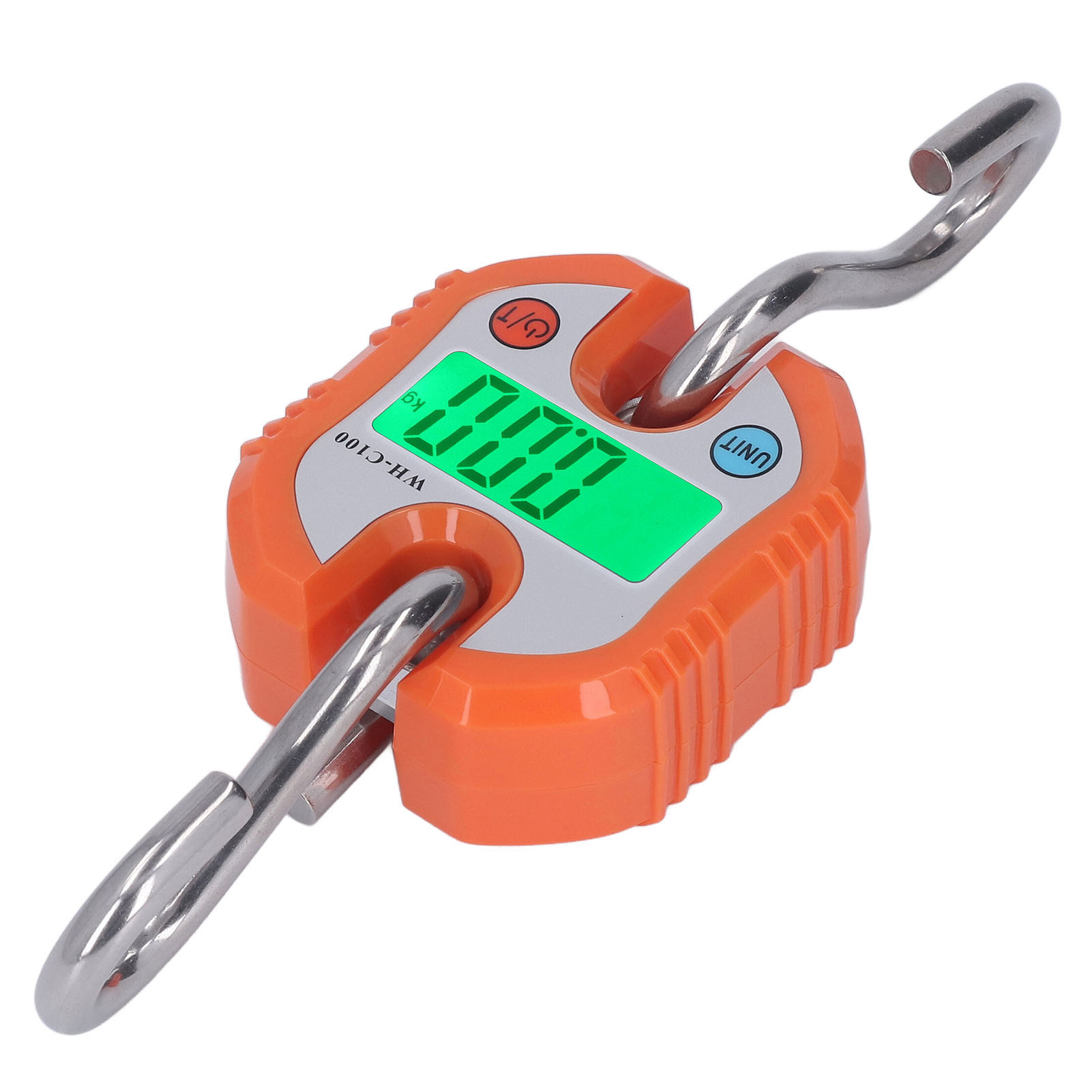 Digitale Hängewaage 150 Kg Mit Lcd-anzeige, Wägewerkzeug Für Lager Und Gepäck, Orange