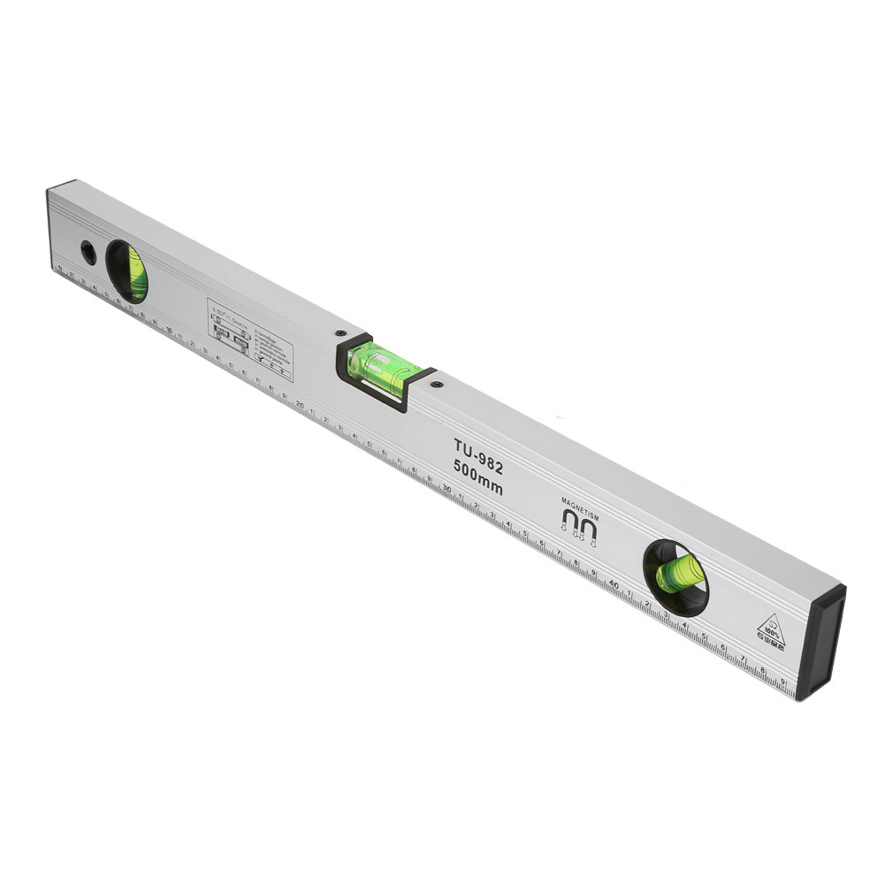Präzisions-magnetwasserwaage Aus Aluminiumlegierung, Dreifache Wasserwaage Mit Libellen
