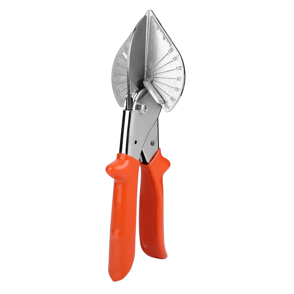 Multifunktionsschere Mit Verstellbarem Winkel, Drahtschneider Und Auswurfschacht, Orangefarbener Griff