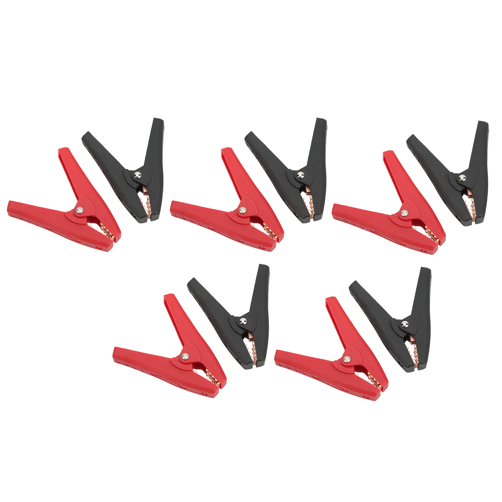 Satz Mit 5 Isolierten 30-a-prüfklemmen, Starke Klemmkraft, Hohe Präzision, Elastisch, Für Elektrische Prüfkabel