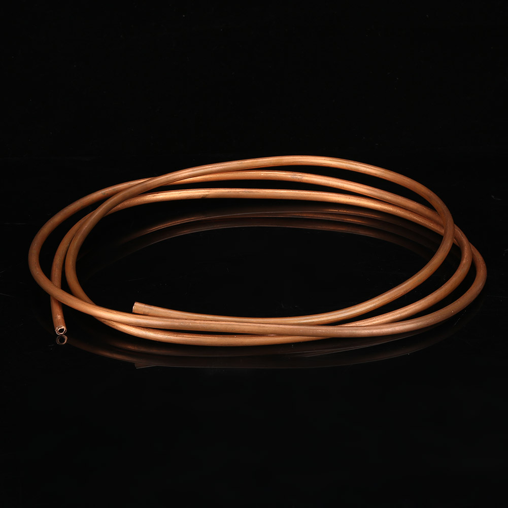 Flexibles Kupferrohr T2 2m, Innendurchmesser 4mm, Außendurchmesser 6mm, Wandstärke 1mm, Für Klimaanlagen Und Kälteanlagen