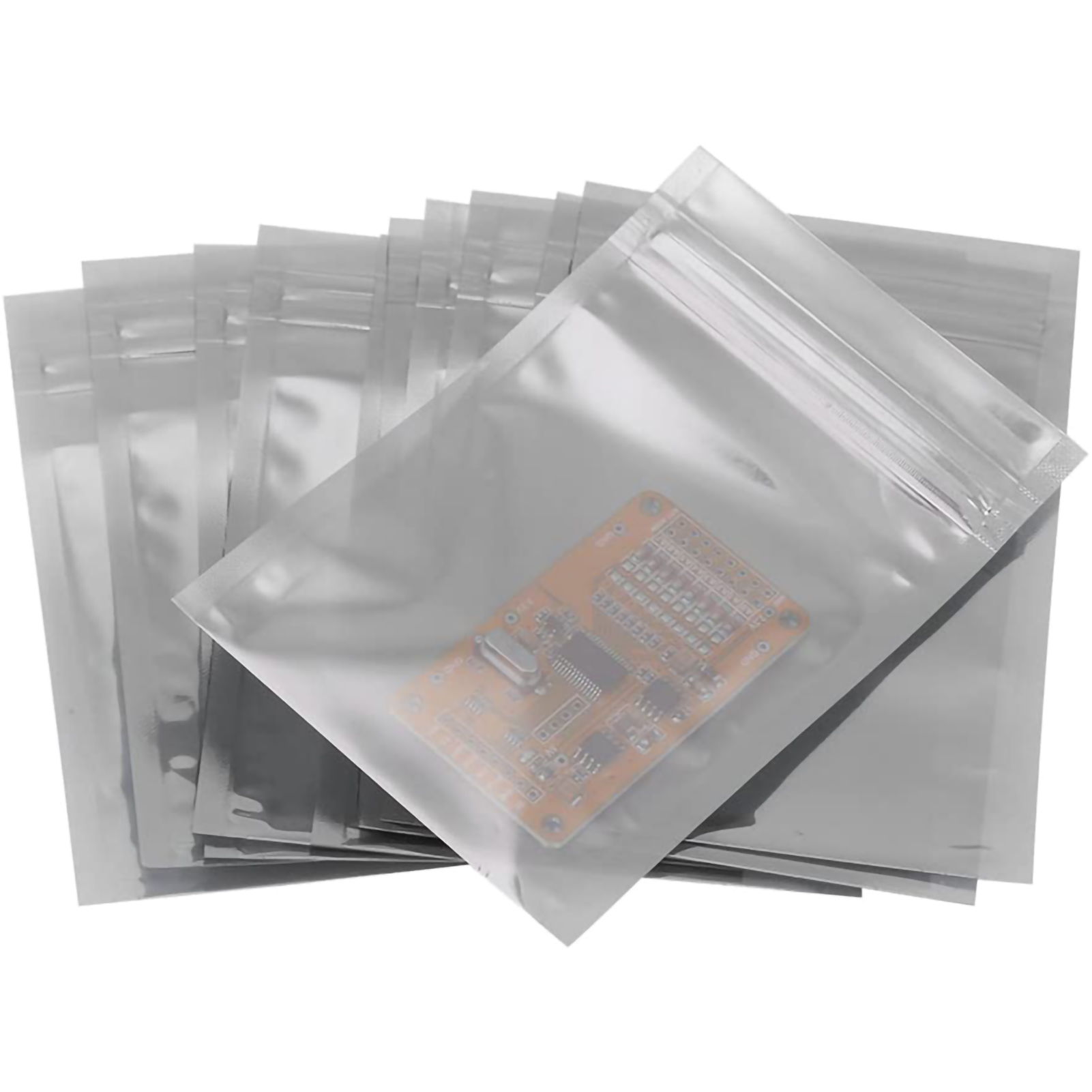 100 Antistatische, Wiederverschließbare Zip-lock-beutel Für Elektronische Bauteile – 100er-packung Aufbewahrungsbeutel