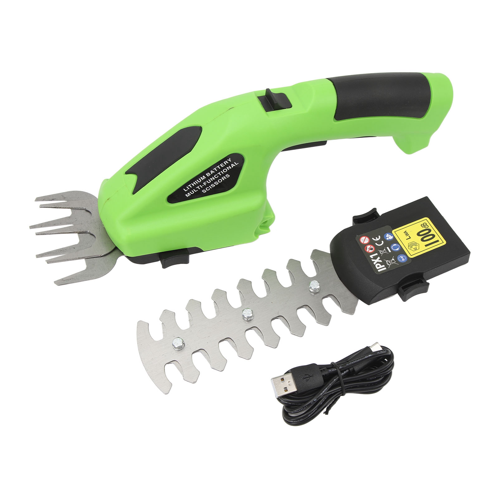 7,2 V 2,0 Ah Akku-heckenschere, Tragbare Elektrische Strauchschere, Handlicher Rasentrimmer Mit Usb-ladefunktion