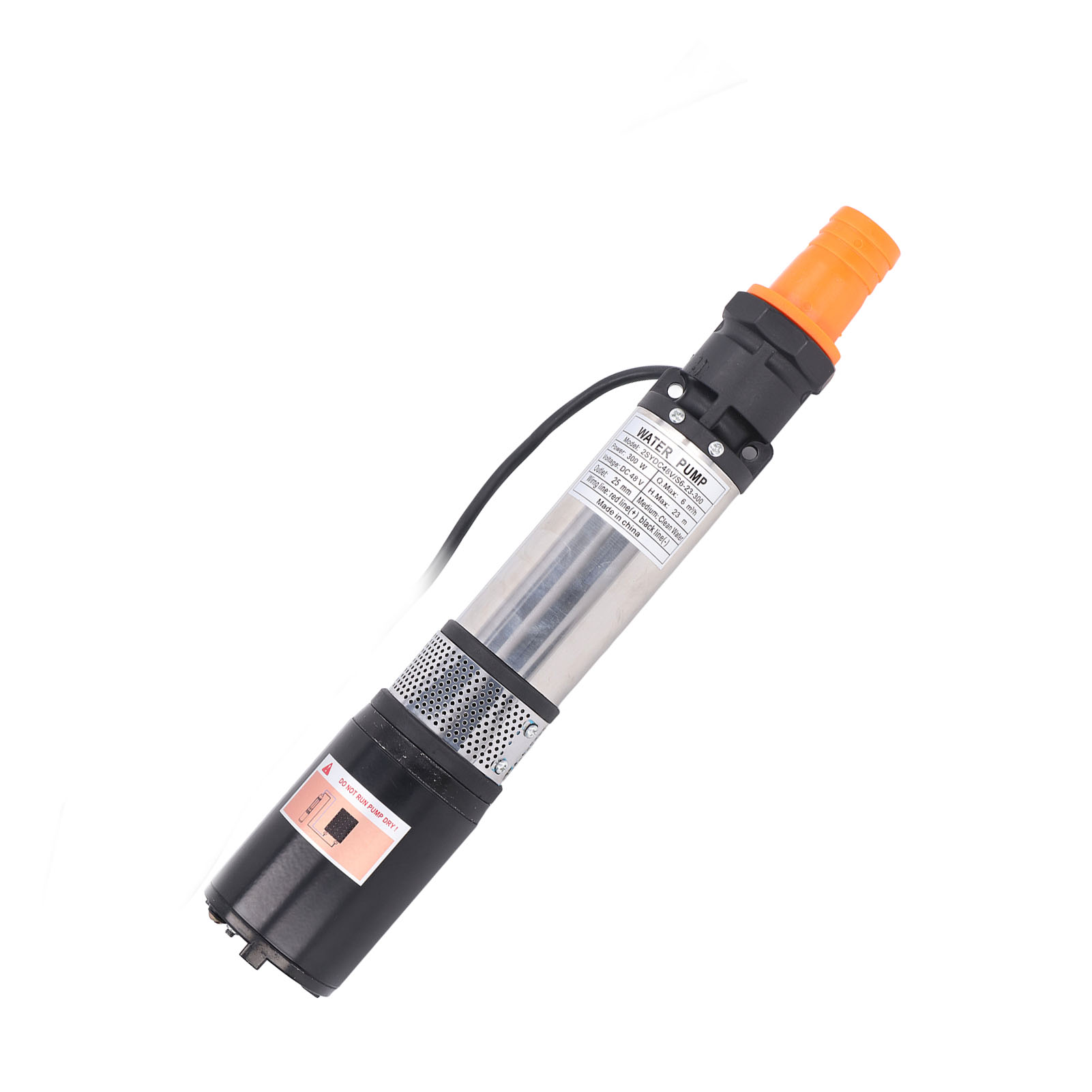 48v 300w Dc Solarwasserpumpe, Kupfermotor, Tiefer Edelstahlbrunnen, Hohe Förderhöhe