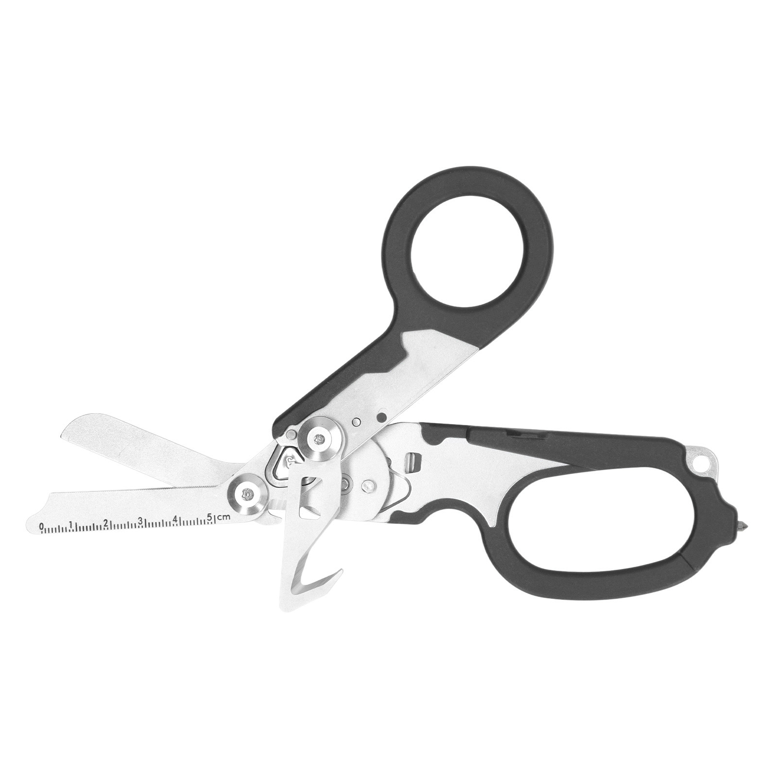 Klappschere Aus Edelstahl, Transparente Skala, Windfest, Schneidewerkzeug, Schwarzer Schlüssel, Für Den Außenbereich