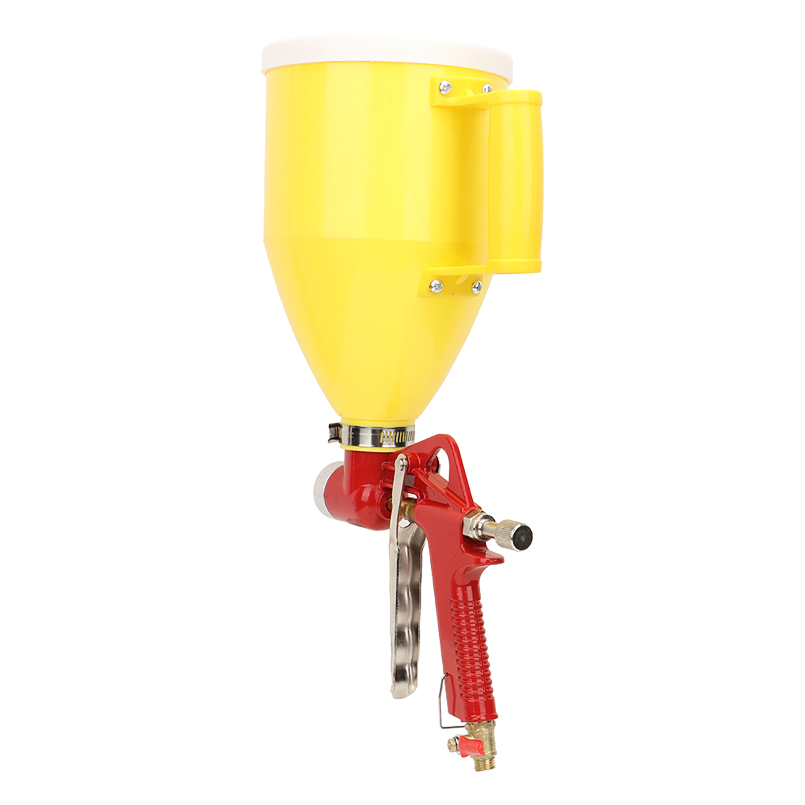 3-liter-druckluft-farbspritzgerät Mit 1/4-zoll-kunststoffbehälter Für Wände, Innenausbauwerkzeug, 4/6/8-mm-düsen