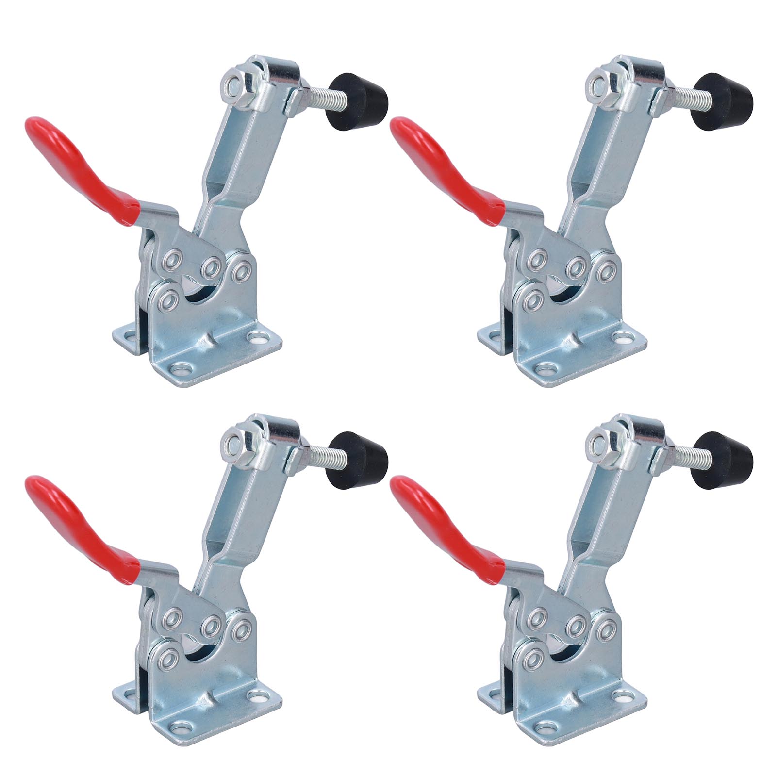 Set Mit 4 Horizontalen Schnellspannklemmen Mit Kurbelgriff, Robuste Handwerkzeuge, Befestigungselemente