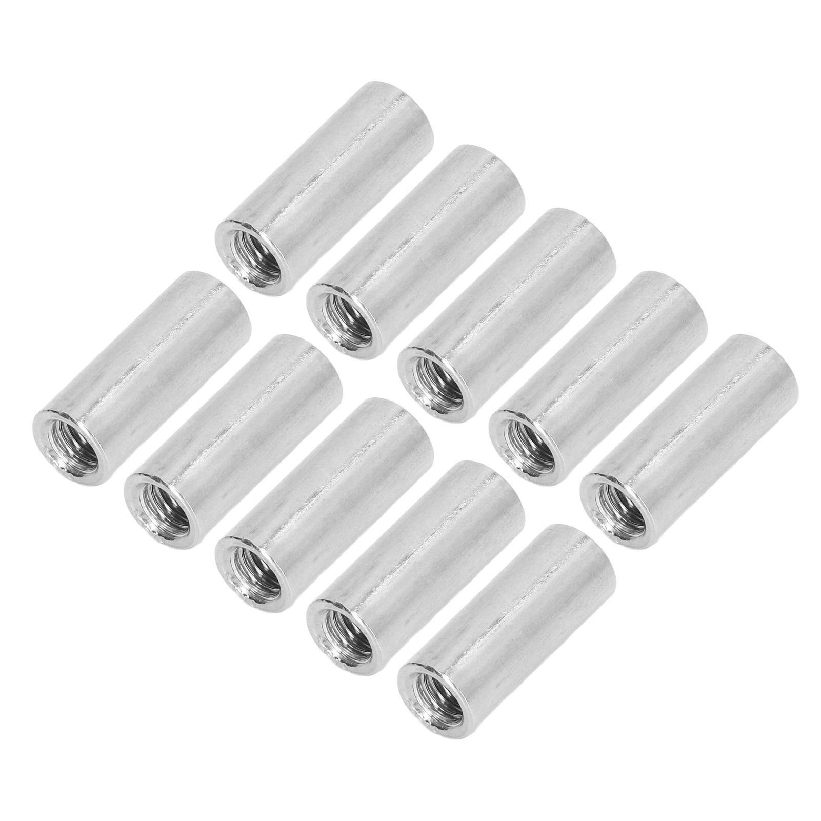 Runde Verbindungsmuttern M8x1,25 L30mm, 10er-pack, Edelstahl, Gewindehülse Für Stange, Befestigungssatz