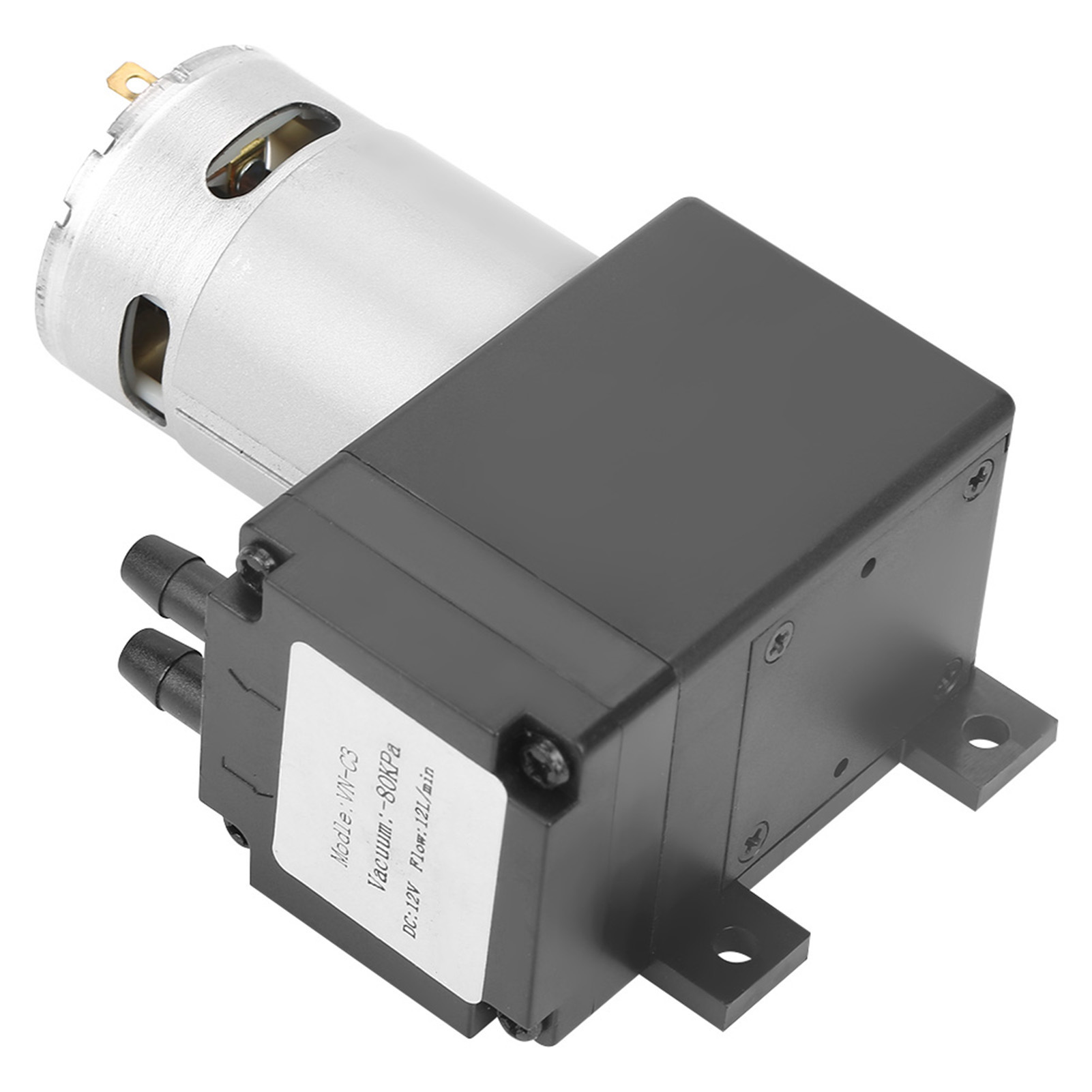 12v 12w Ölfreie Vakuumpumpe, Mindestfördermenge 12 L/min - 80 Kpa Für Gas