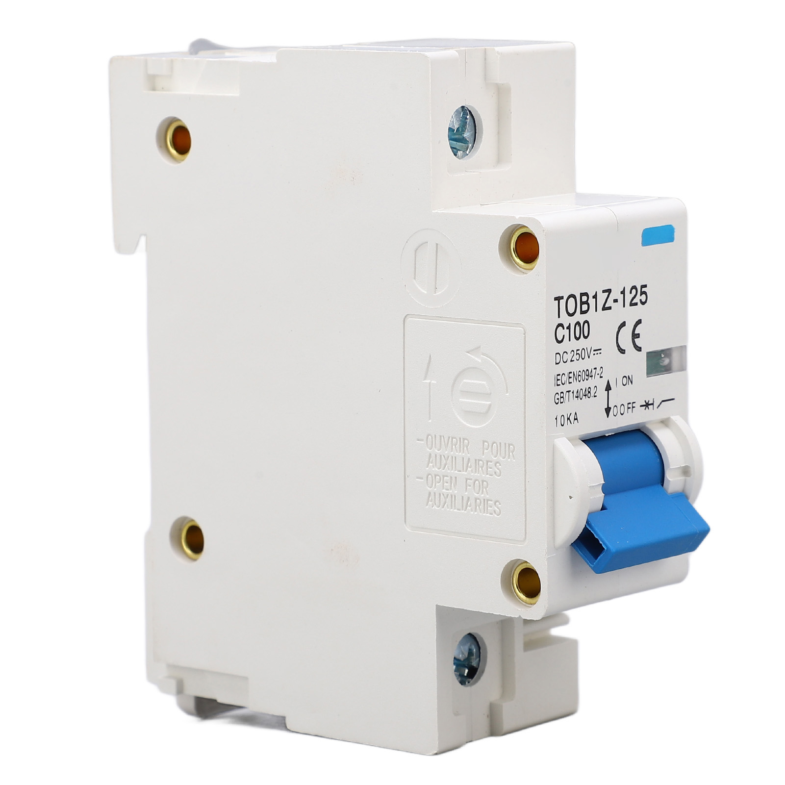 Gleichstrom-leistungsschalter 1-polig 100 A 35 Mm Din-schiene Kurzschluss- Und Überlastschutz Solar Photovoltaik Dc 250 V