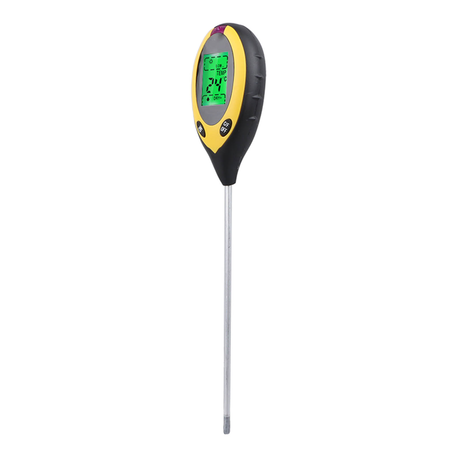 4-in-1 Bodenanalysator: Feuchtigkeit, Temperatur, Ph-wert, Licht, Präzise Messung, Digitalanzeige, Bodentester