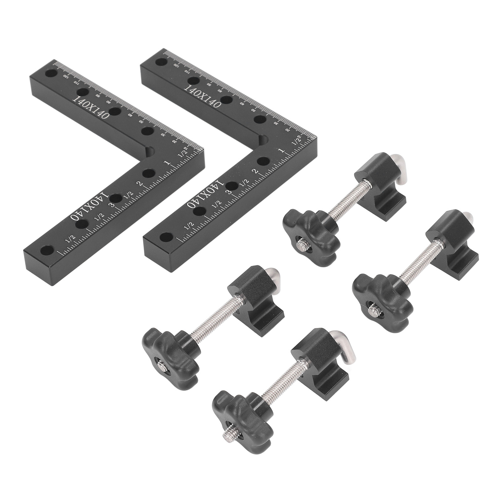 90°-aluminium-positionierwinkel, Rechtwinklige Klemme Zur Befestigung Von Holzplatten, Eckklemme Für Schränke, Präzisionsschraubstock